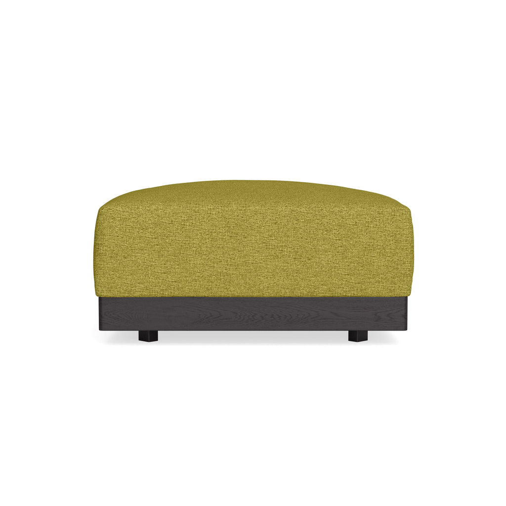 Modular Bondi Black Ottoman in Avocado | Memory Foam Blend