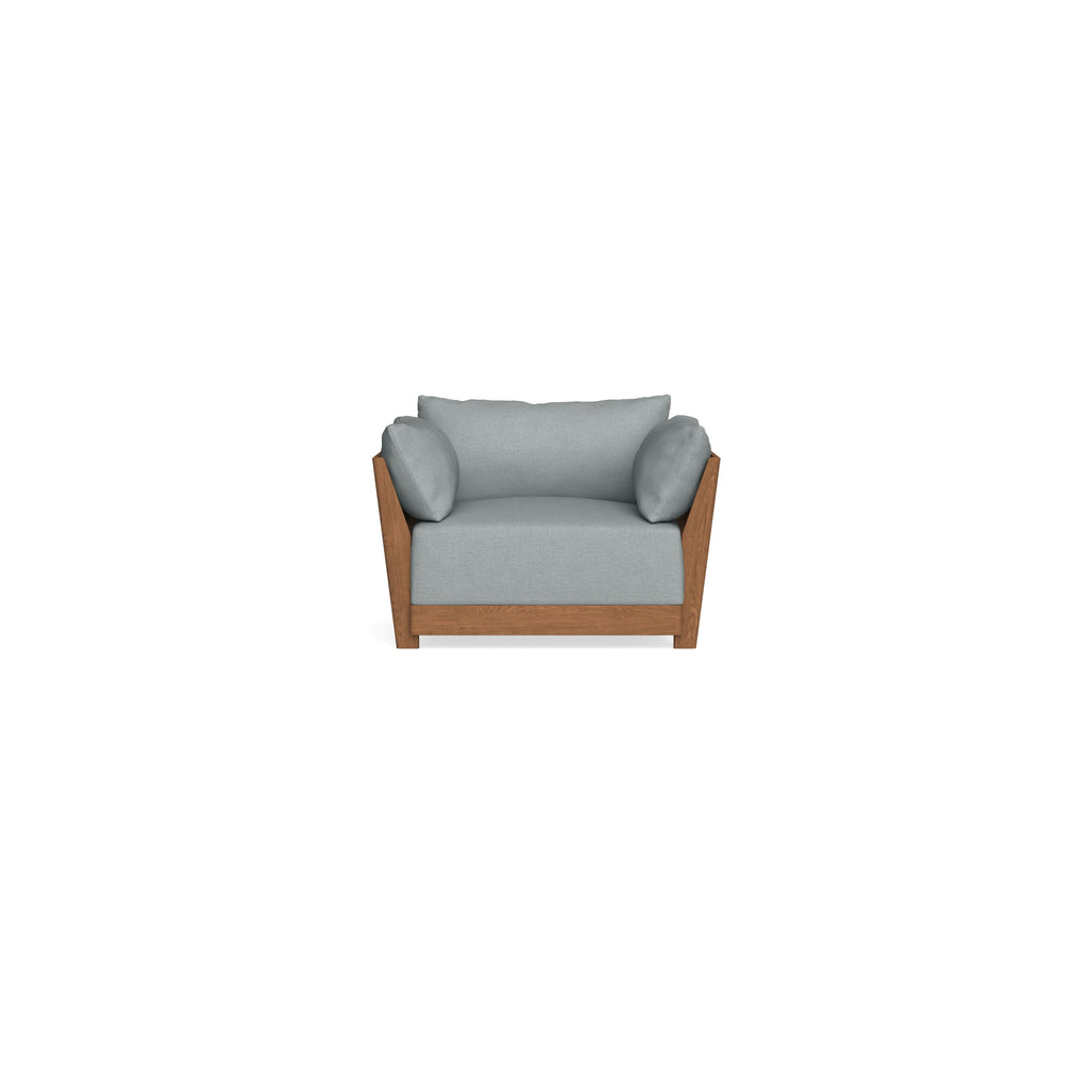 Modular Bondi Espresso Armchair in Light Steel | Classic Blend