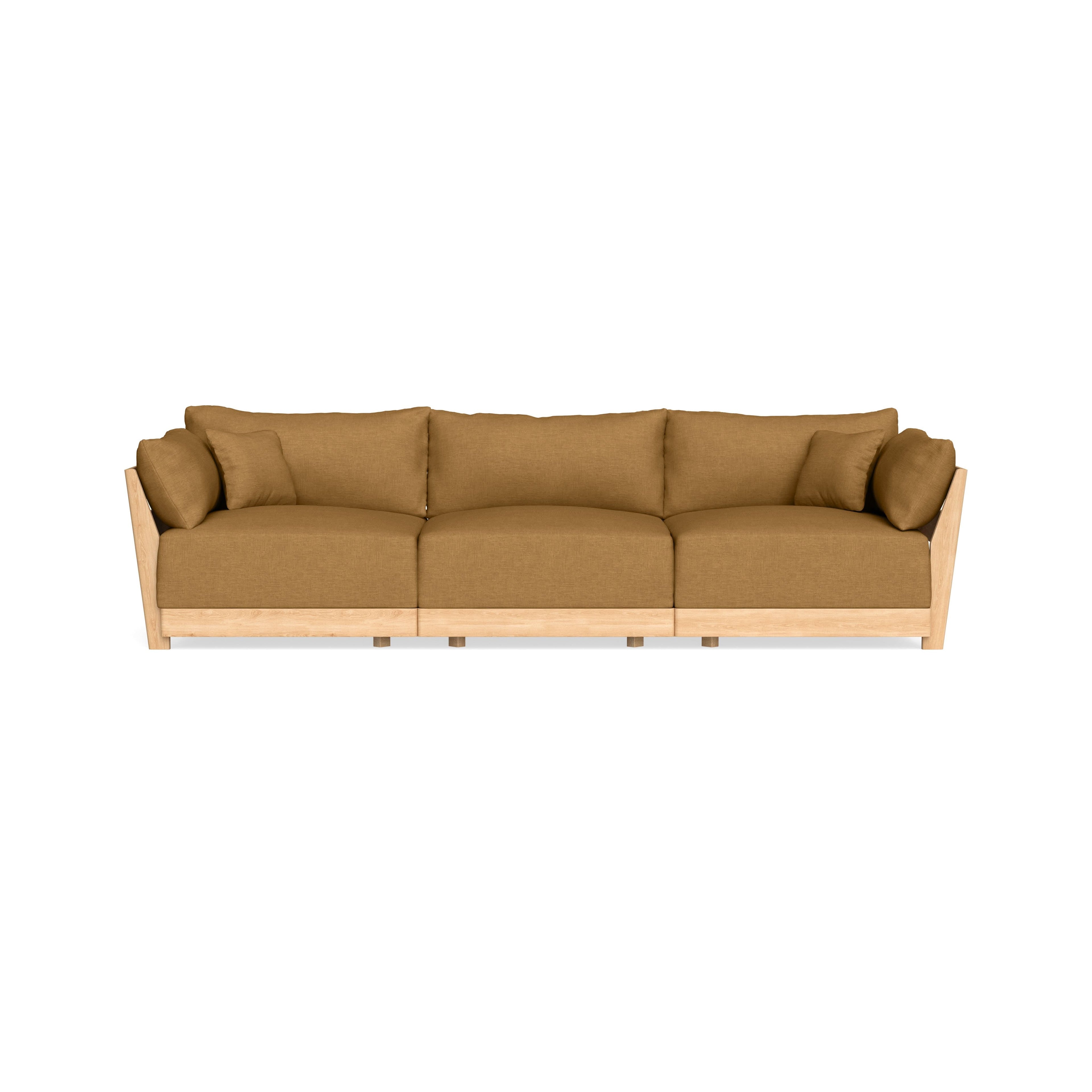 Modular Bondi Latte 3-Seater Sofa in Dijon | Classic Blend