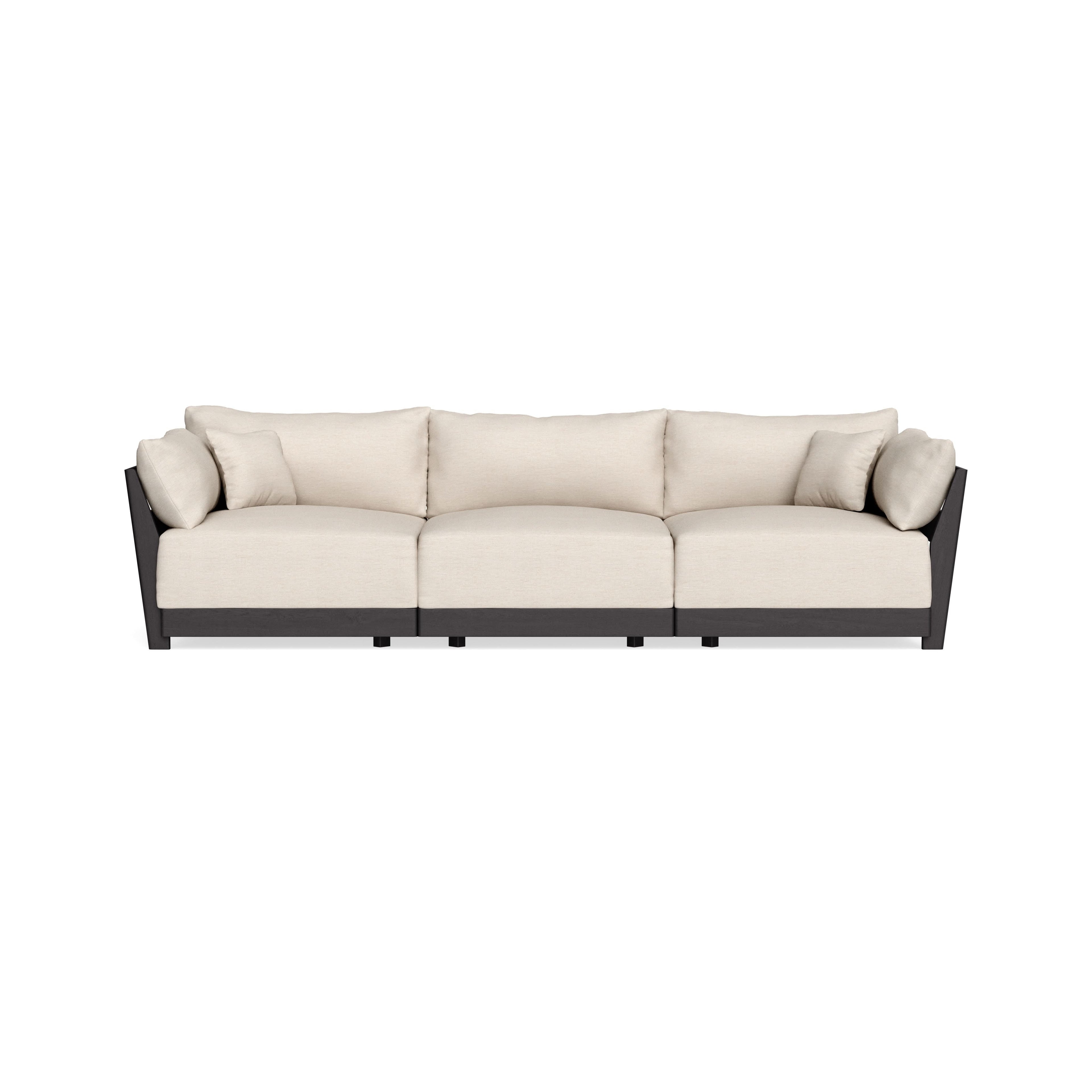 Modular Bondi Black 3-Seater Sofa in Seashell | Classic Blend