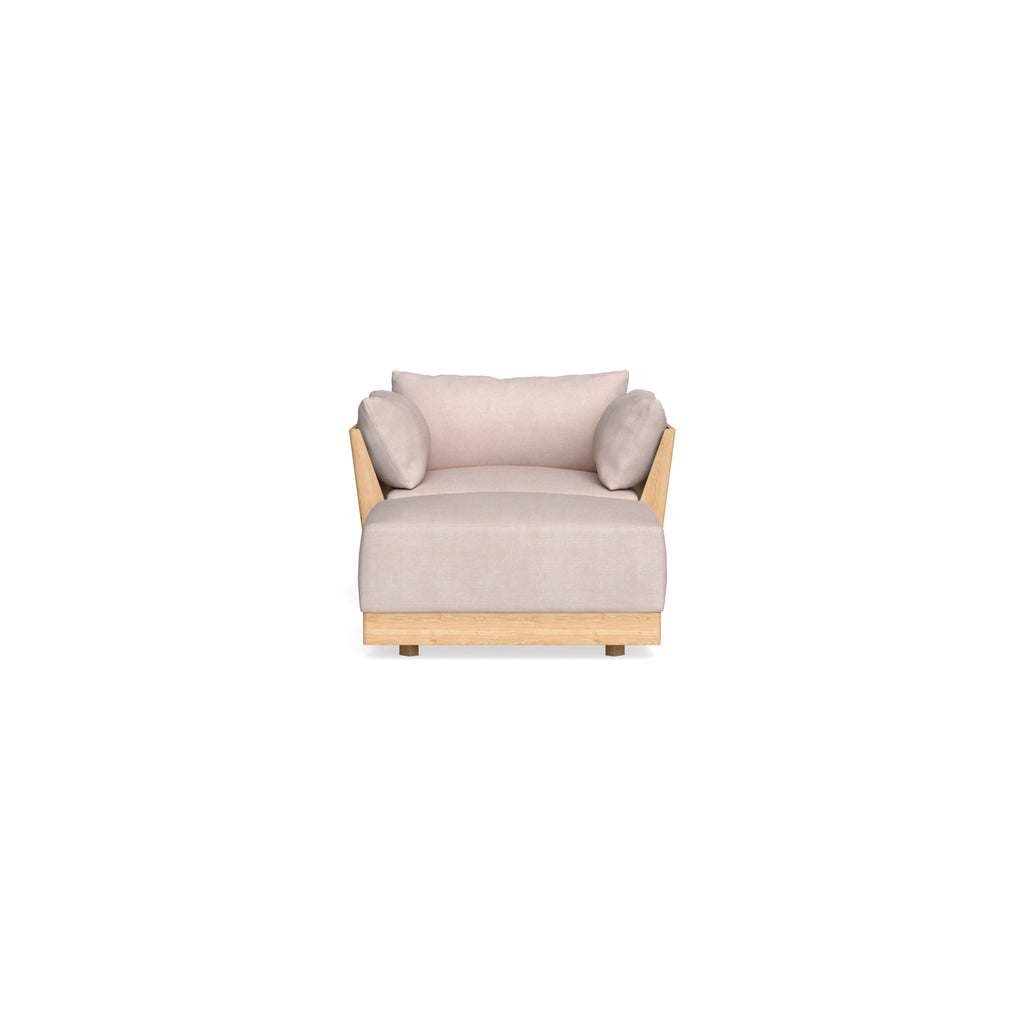 Slipcover Only - Modular Bondi Armchair + Ottoman in Blush