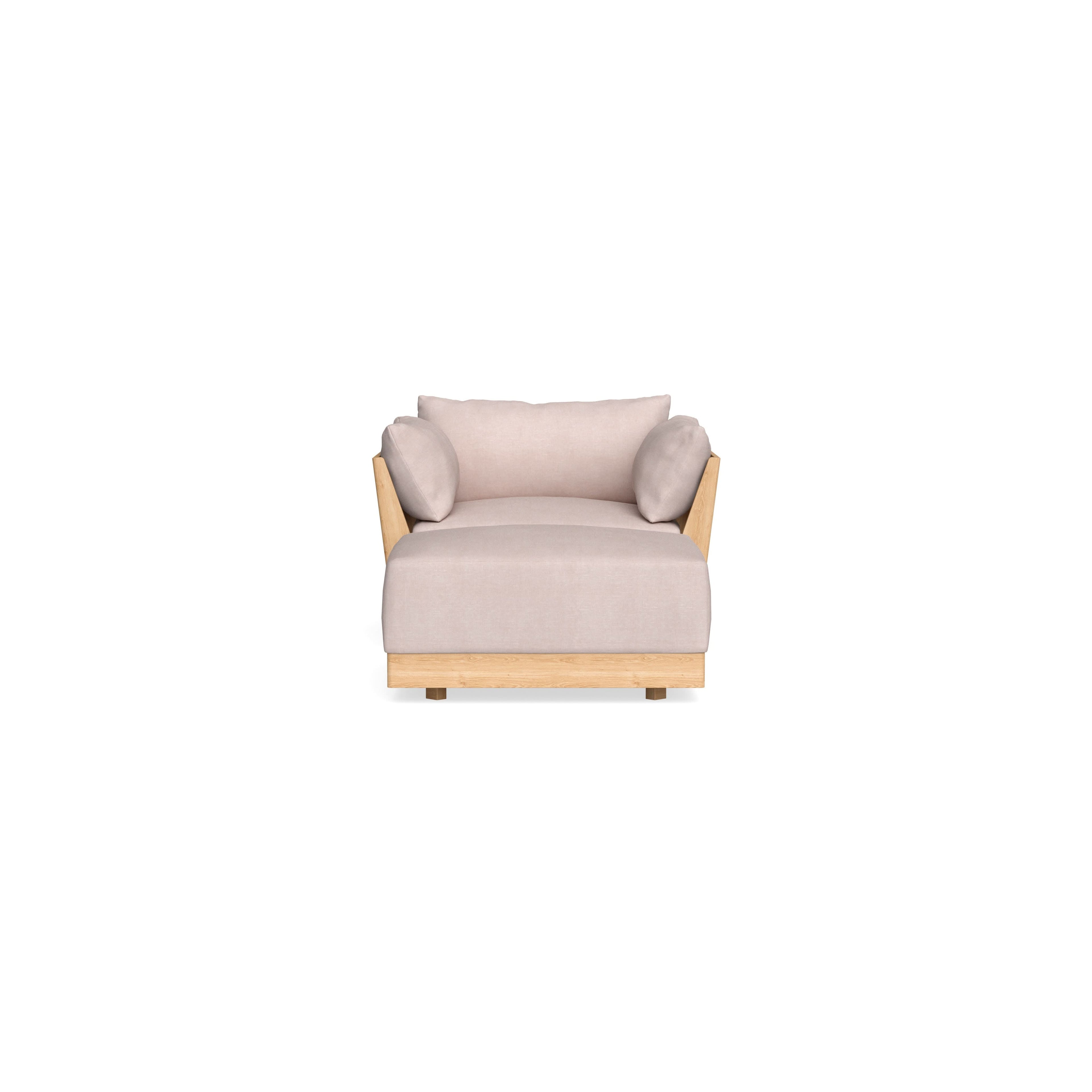 Slipcover Only - Modular Bondi Armchair + Ottoman in Blush