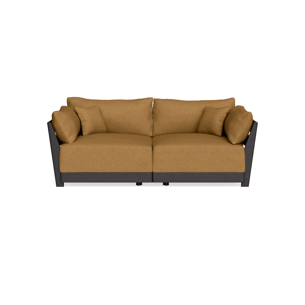 Modular Bondi Black 2-Seater Sofa in Dijon | Classic Blend