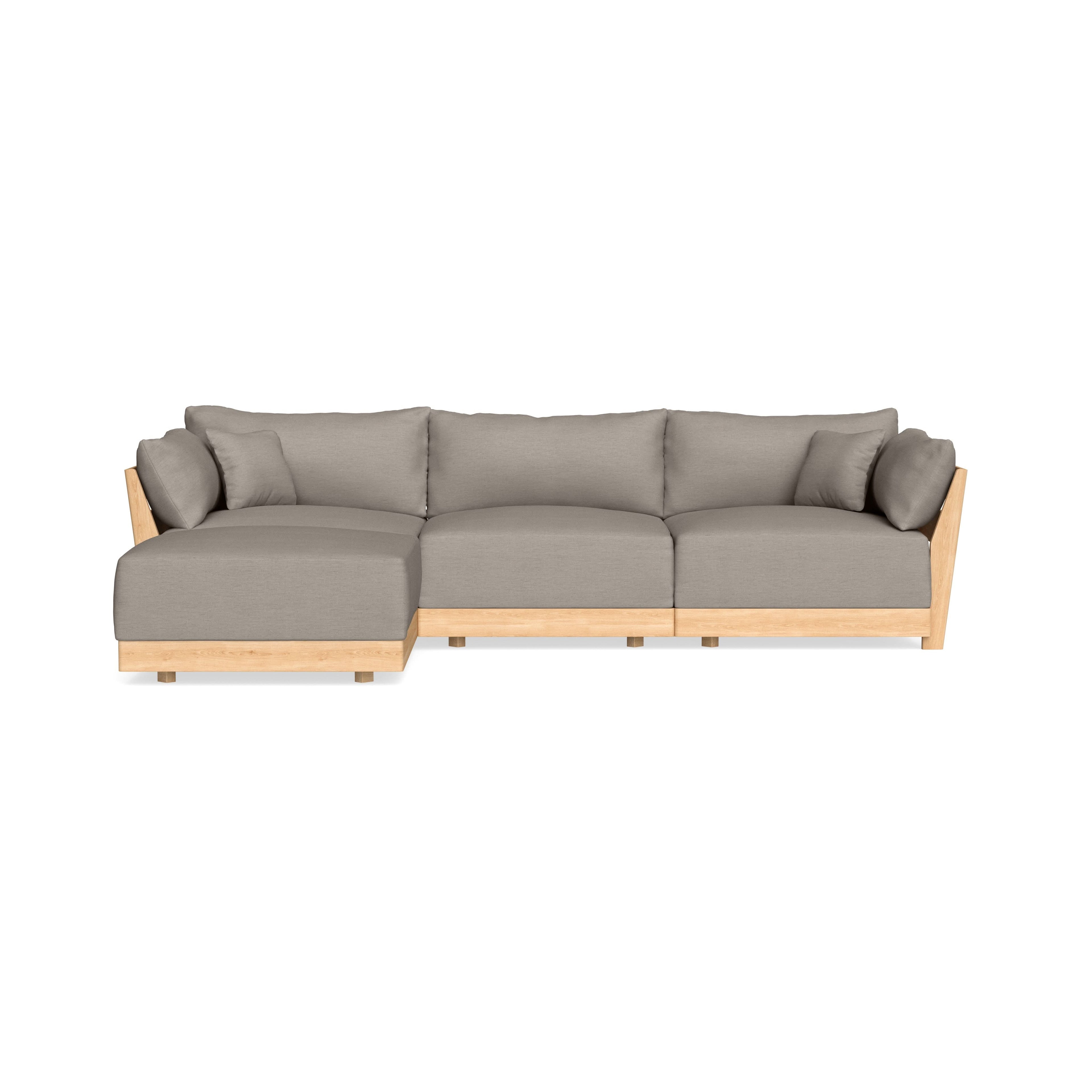 Slipcover Only - Modular Bondi 3-Seater Sectional in Cinder Gray