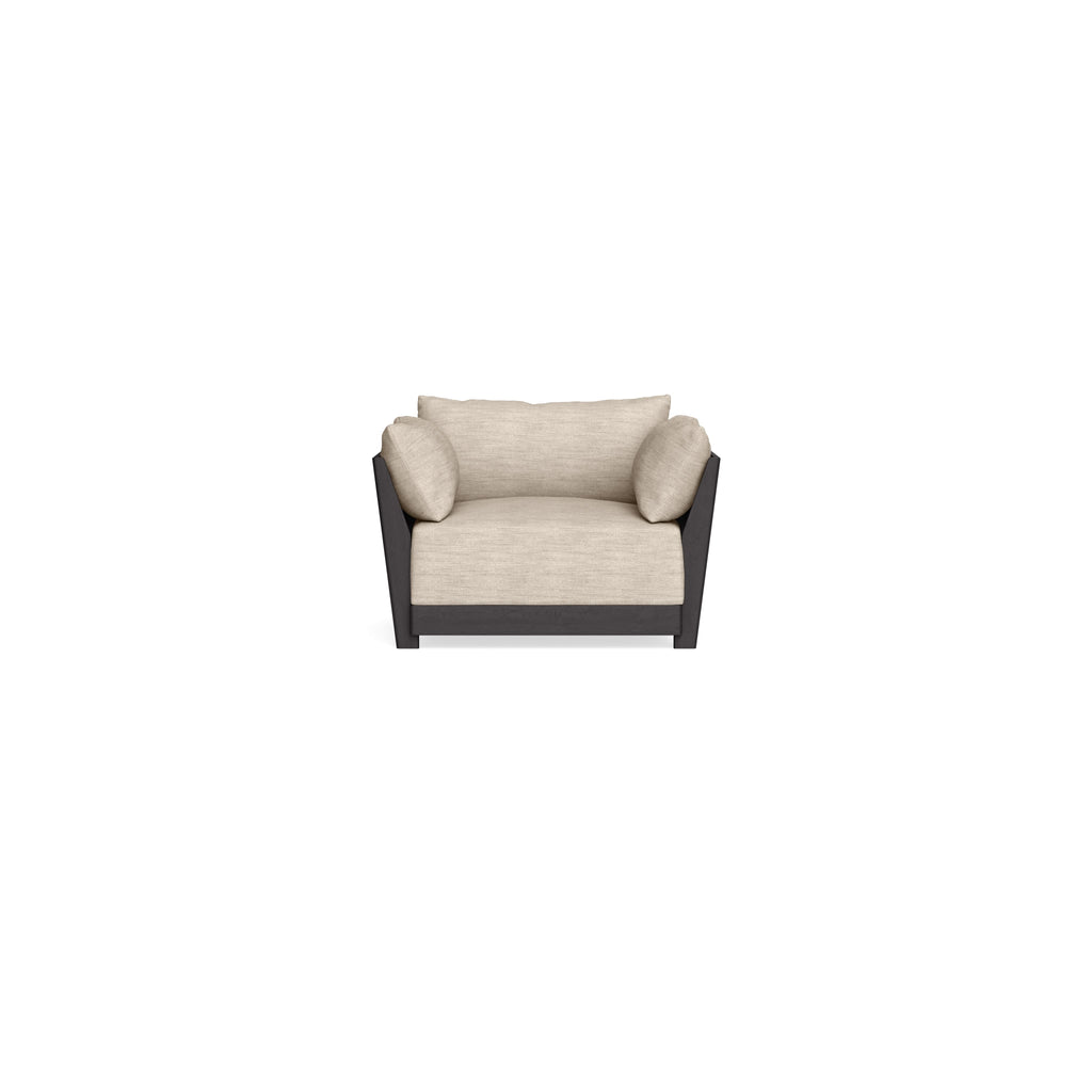 Modular Bondi Black Armchair in Wheat | Classic Blend