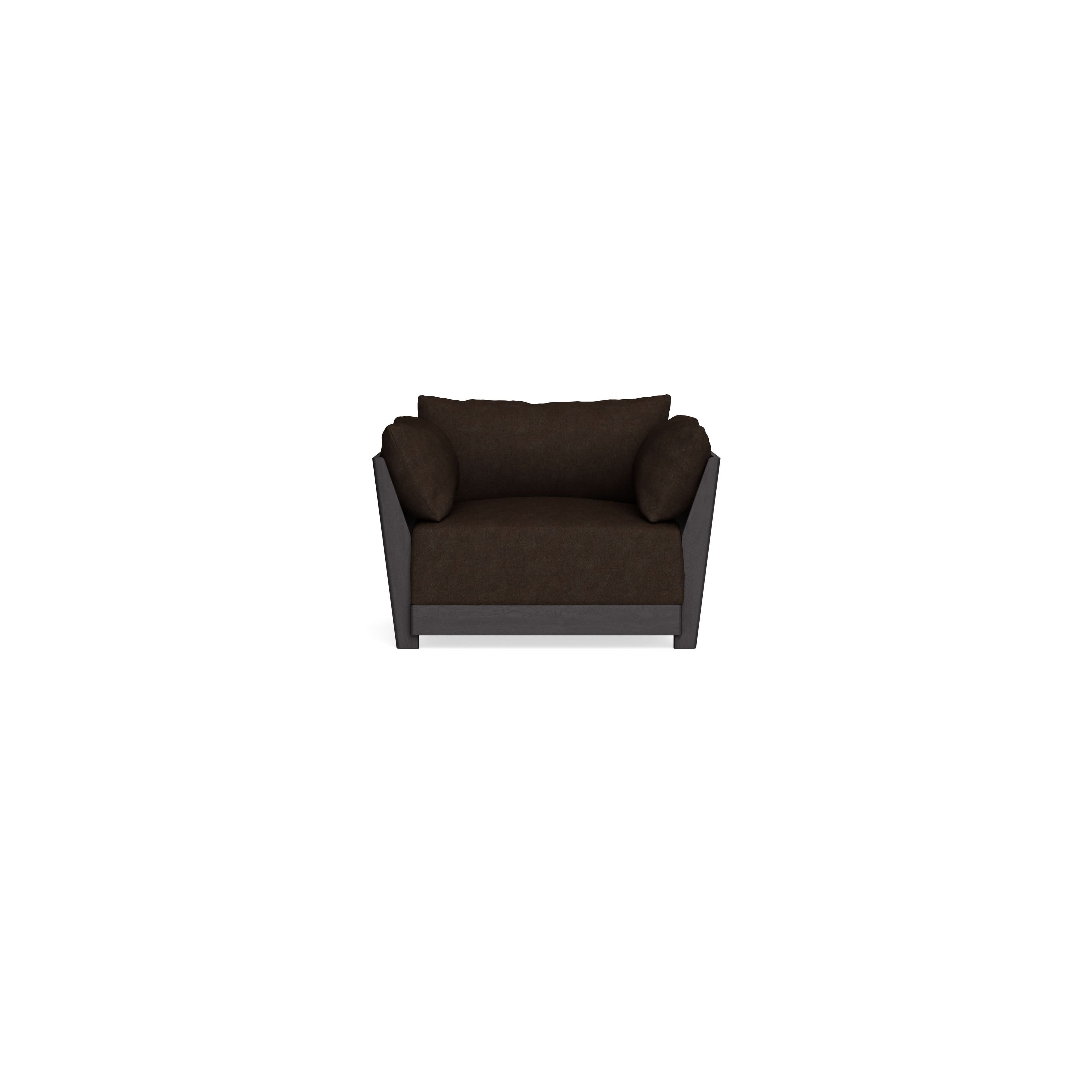 Modular Bondi Black Armchair in Espresso | Classic Blend