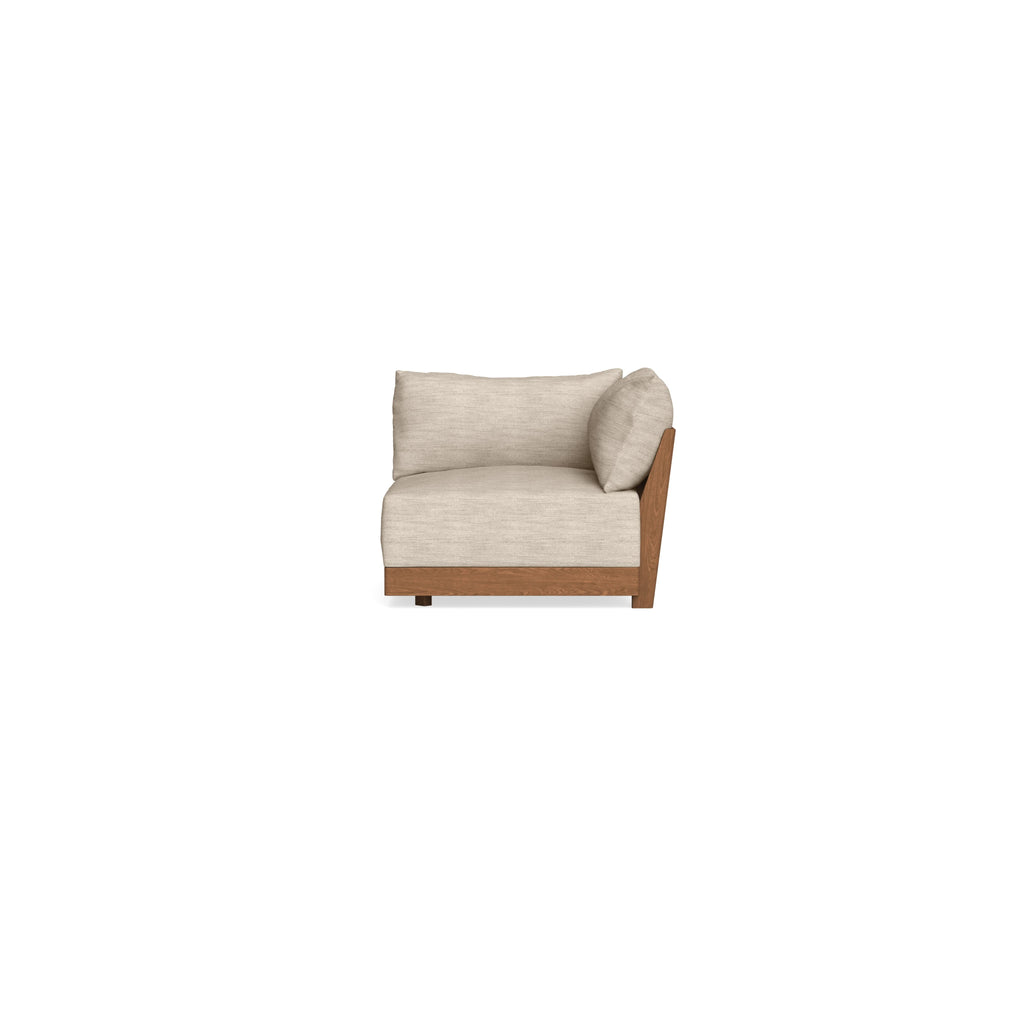 Modular Bondi Espresso Corner Chair in Wheat | Classic Blend