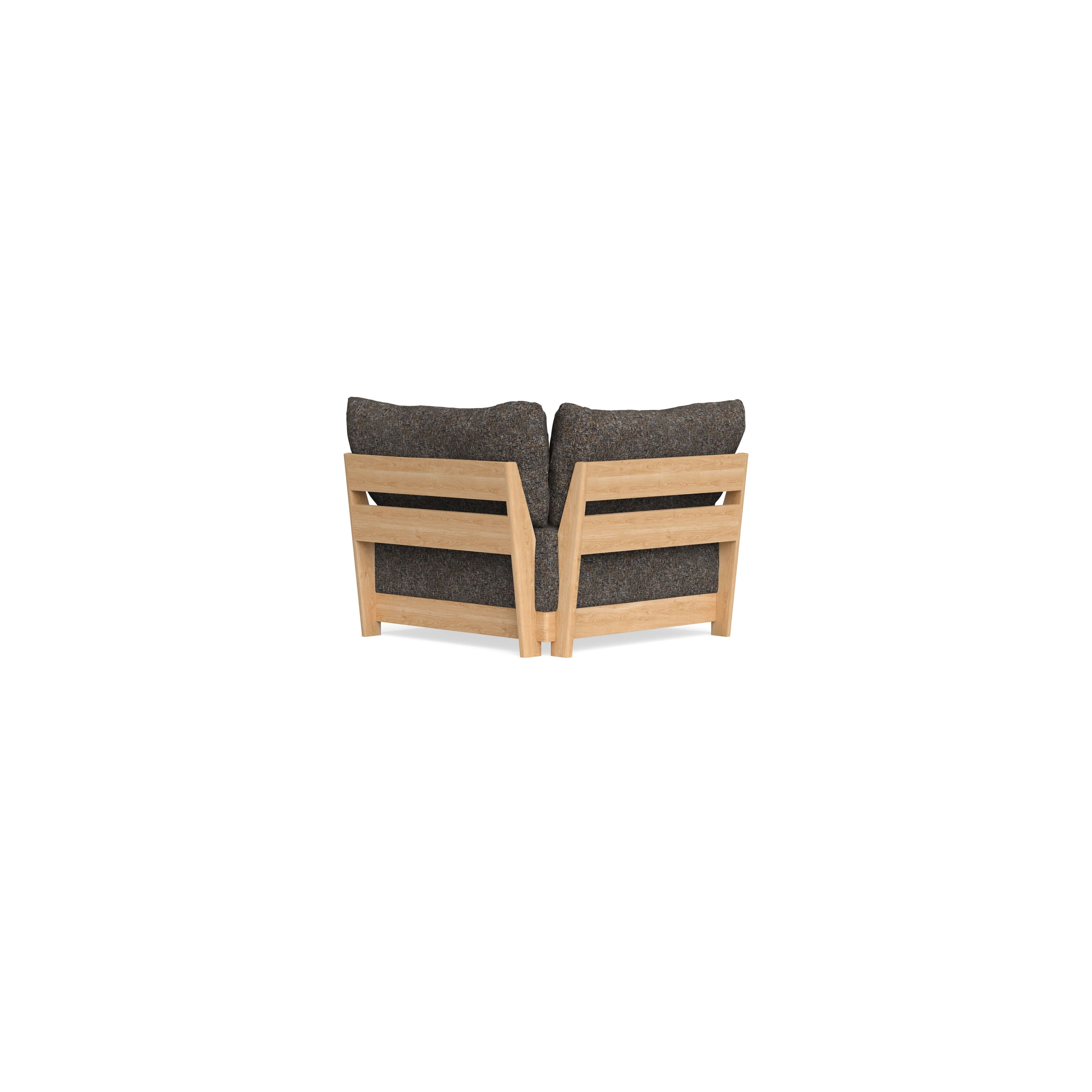 Modular Bondi Latte Corner Chair in Eclipse | Memory Foam Blend