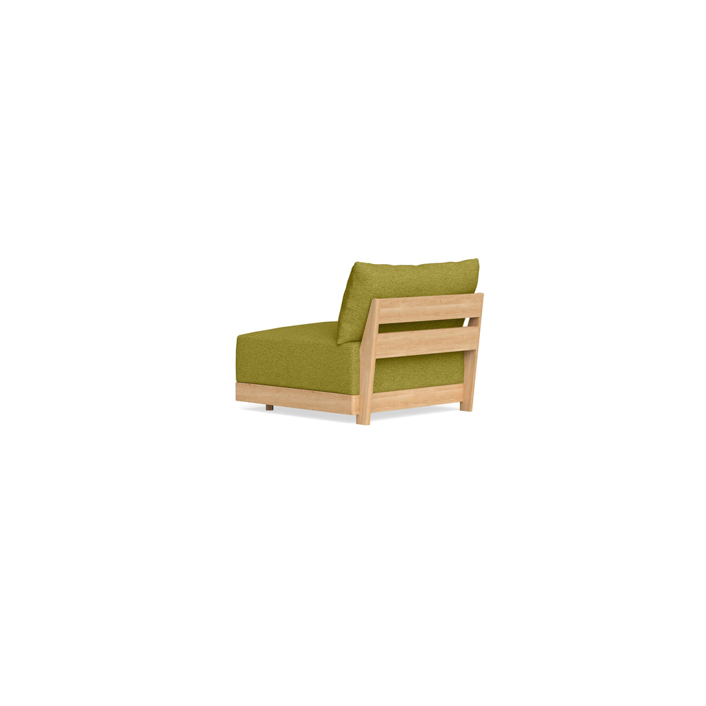 Modular Bondi Latte Armless Chair in Avocado | Classic Blend