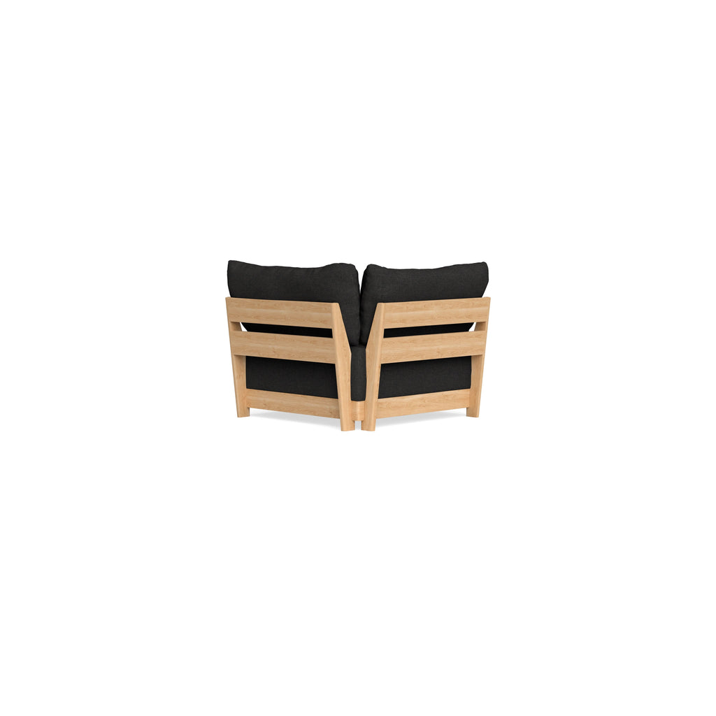 Modular Bondi Latte Corner Chair in Peppercorn | Classic Blend