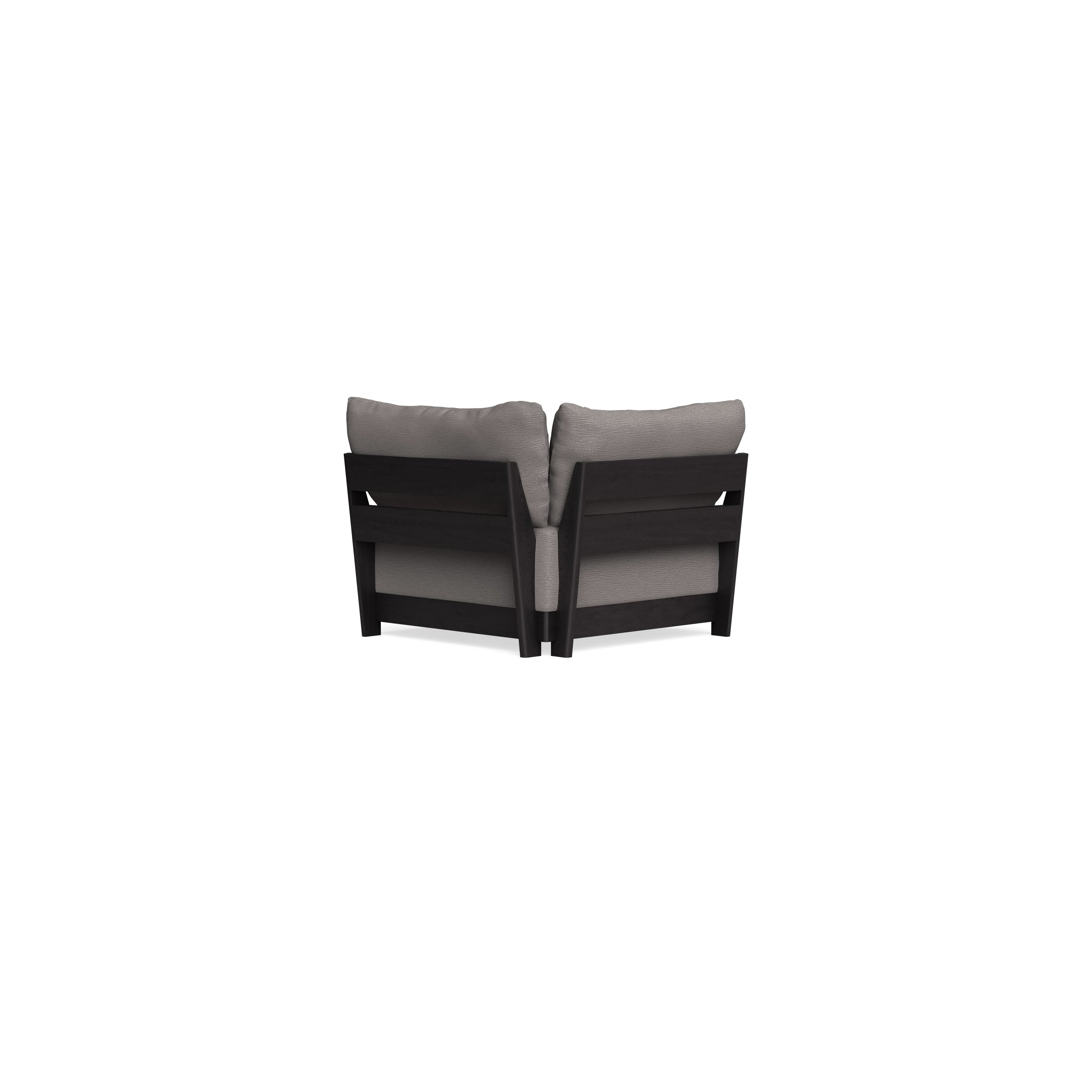 Modular Bondi Black Corner Chair in Cement | Classic Blend