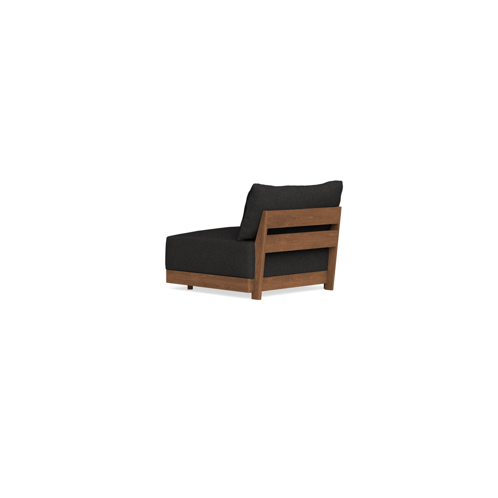 Modular Bondi Espresso End Chair in Peppercorn | Classic Blend