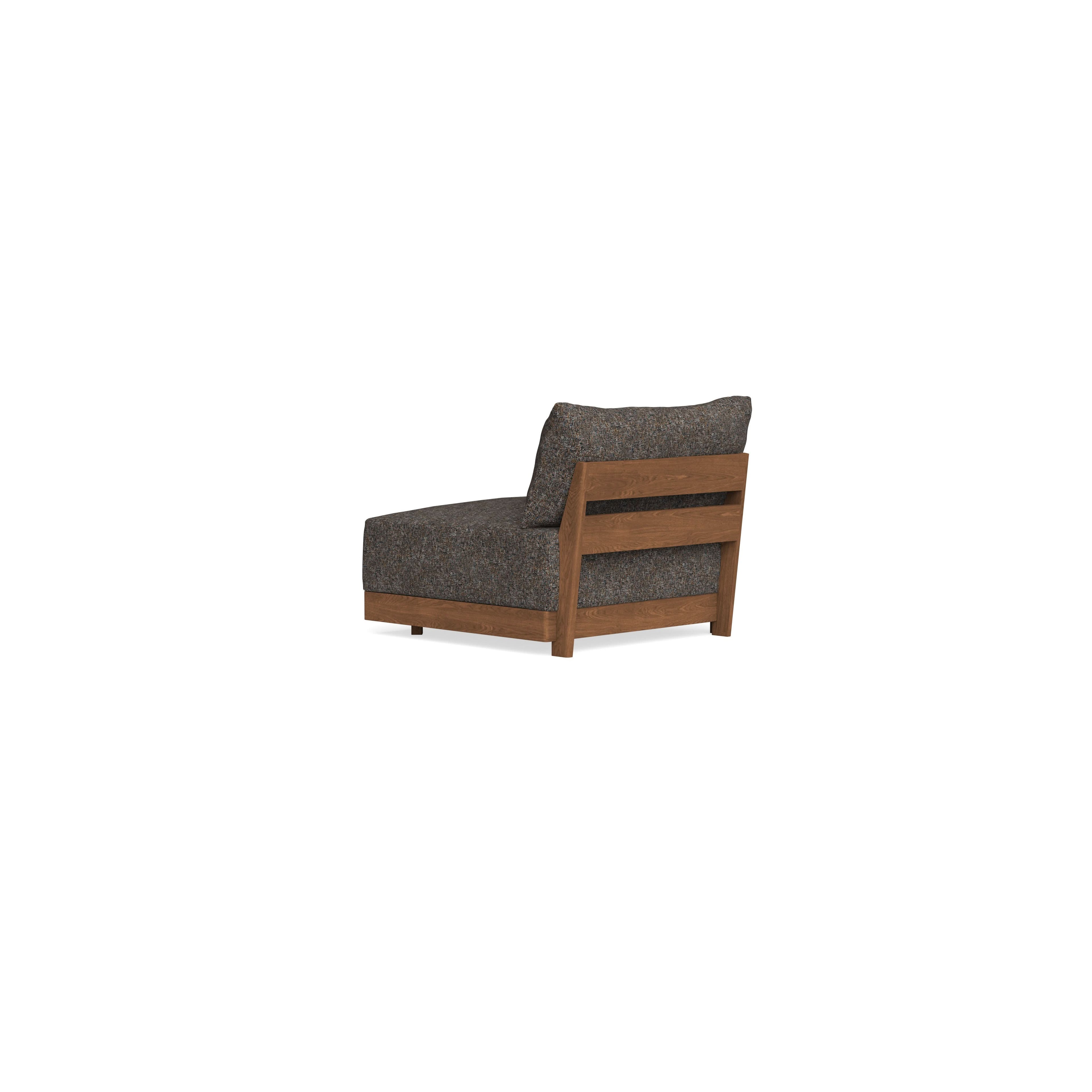 Modular Bondi Espresso End Chair in Eclipse | Classic Blend