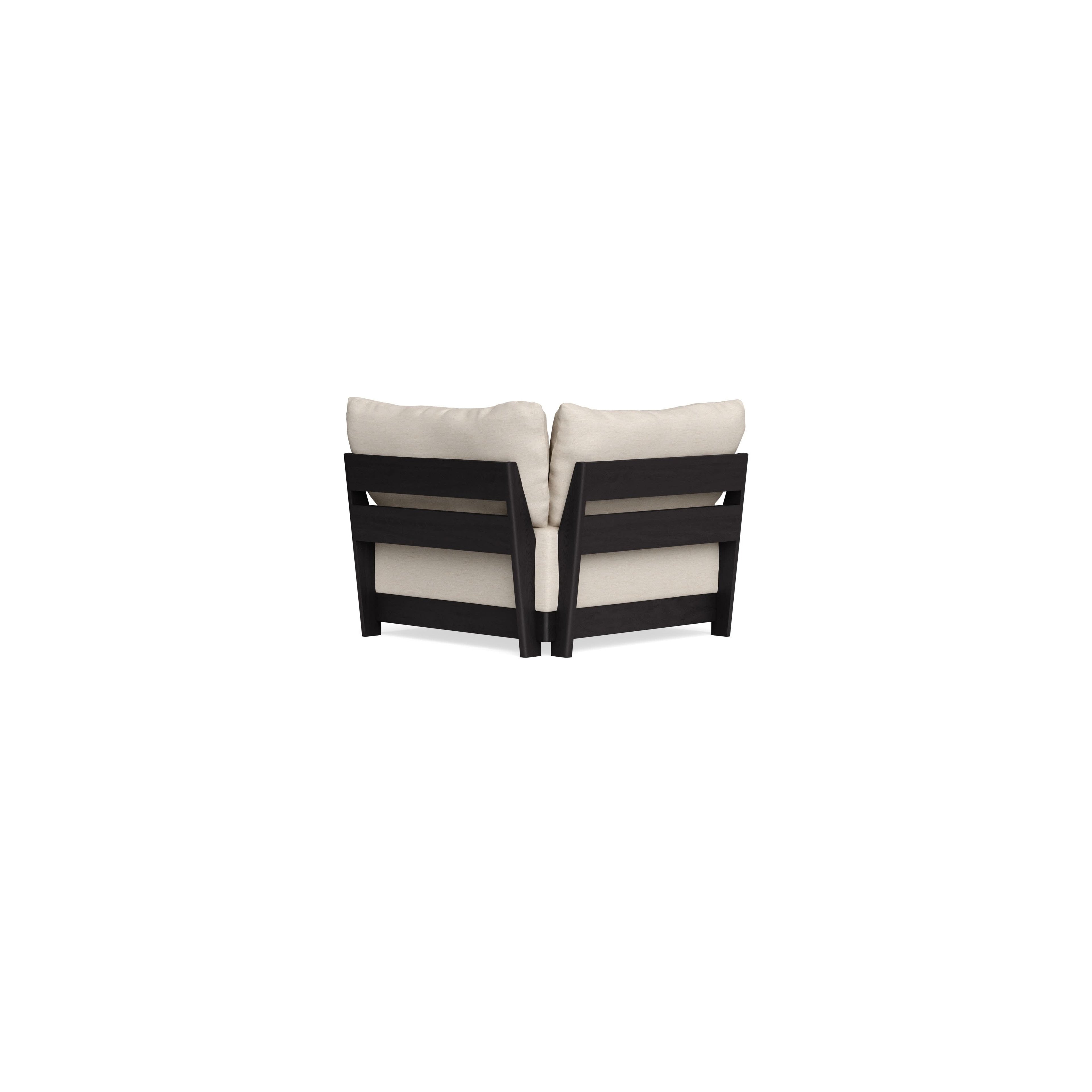Modular Bondi Black Corner Chair in Seashell | Classic Blend