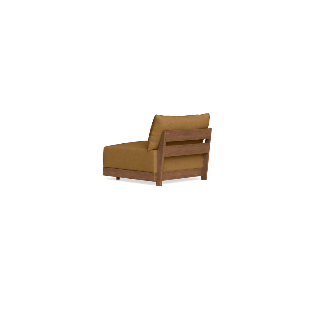 Modular Bondi Espresso Armless Chair in Dijon | Classic Blend