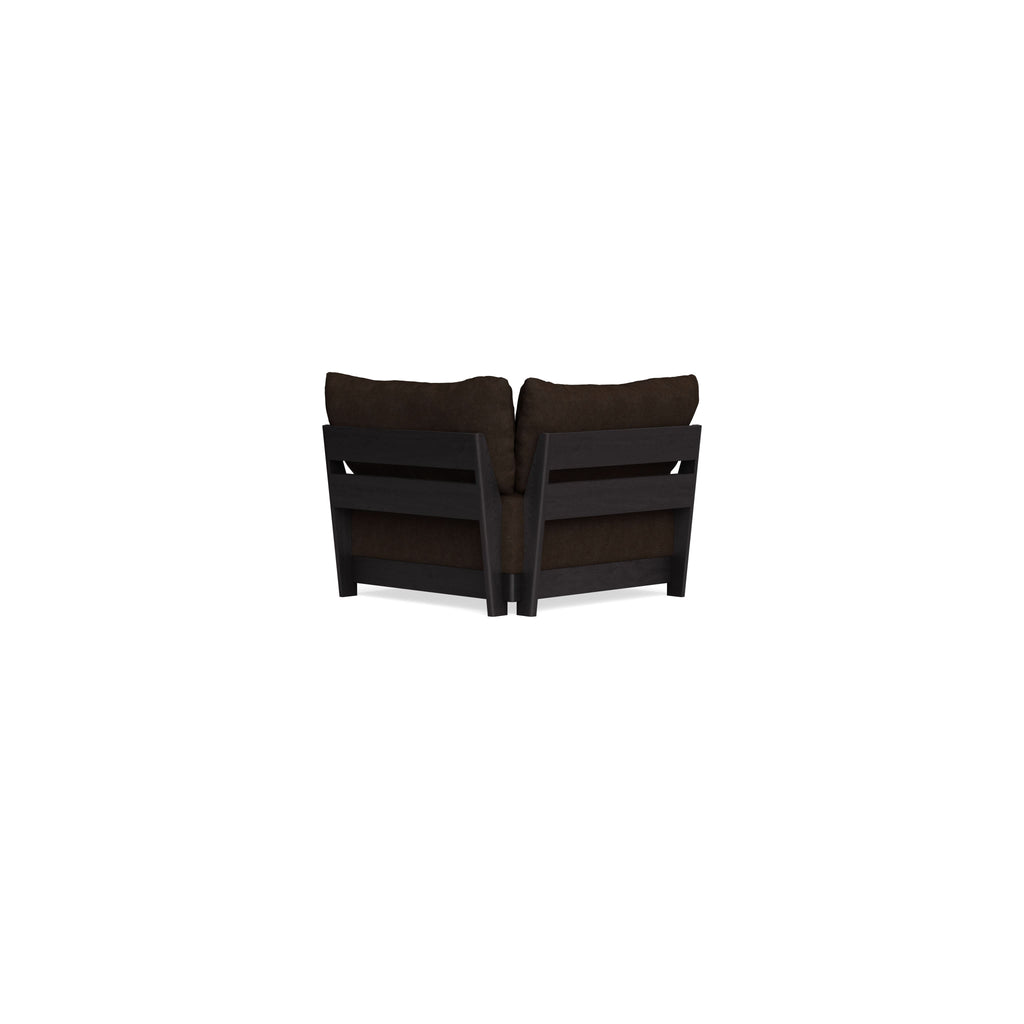 Modular Bondi Black Corner Chair in Espresso | Classic Blend