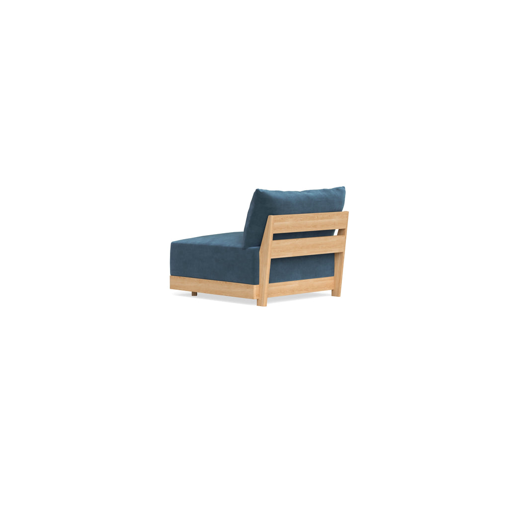 Slipcover Only - Modular Bondi Armless Chair in Oxford Blue