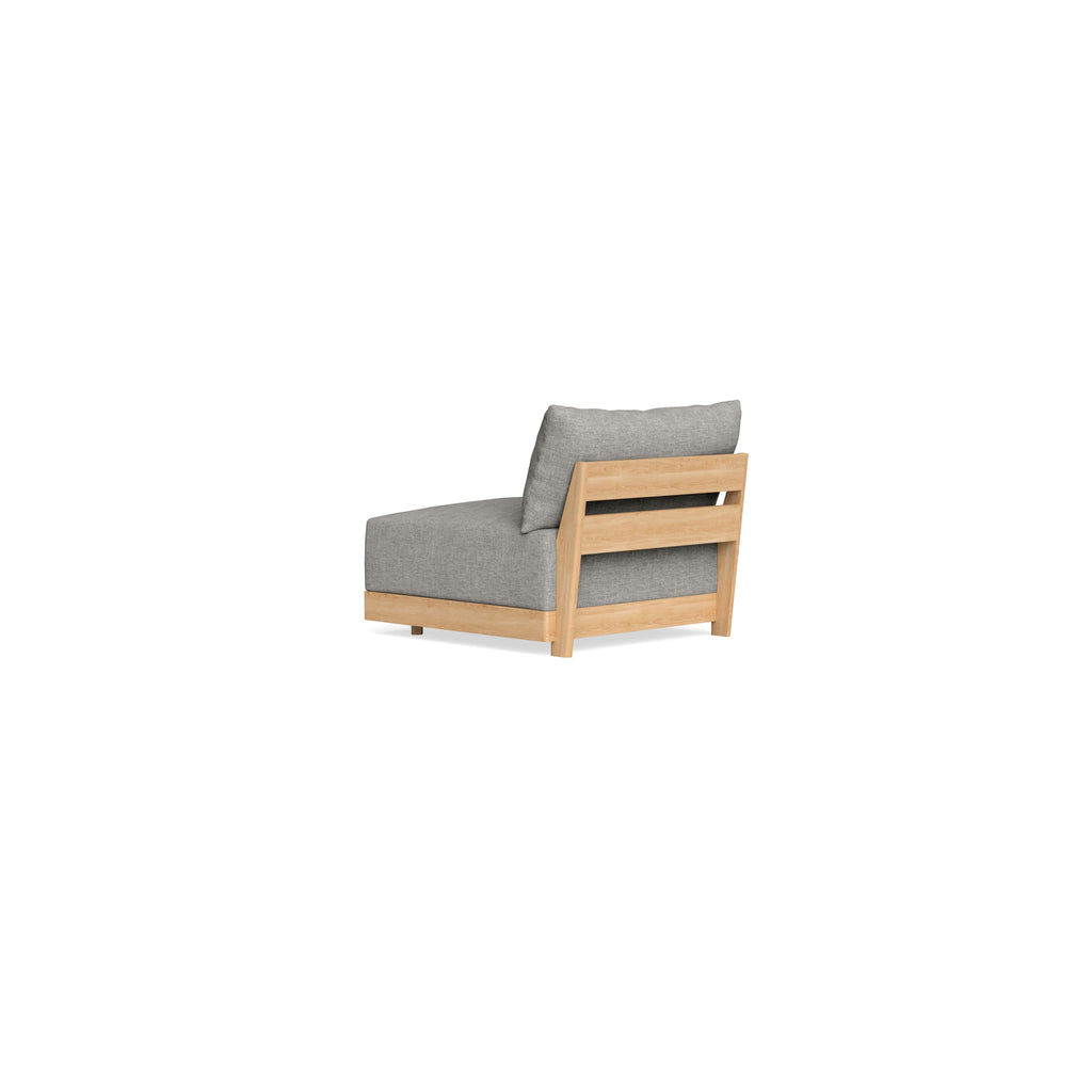 Modular Bondi Latte Armless Chair in Fog | Classic Blend