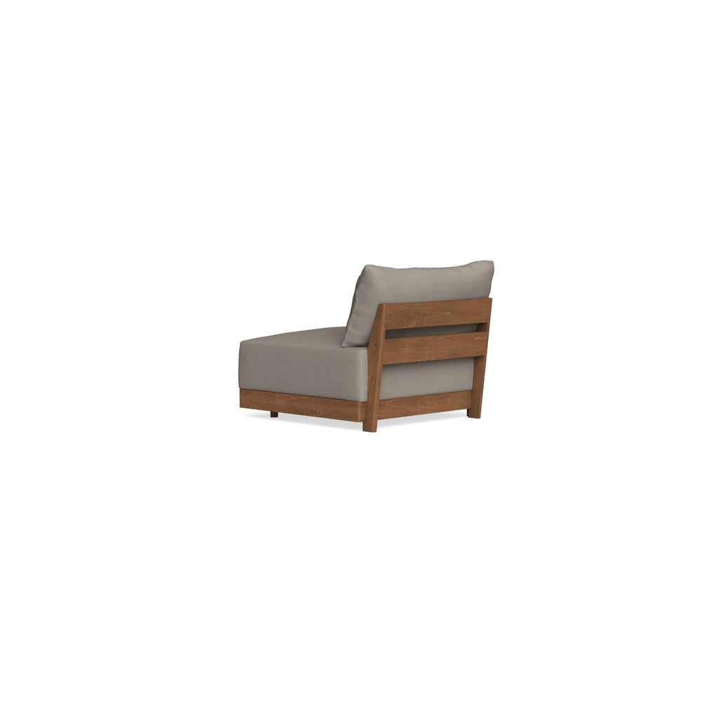 Modular Bondi Espresso End Chair in Cinder Gray | Classic Blend