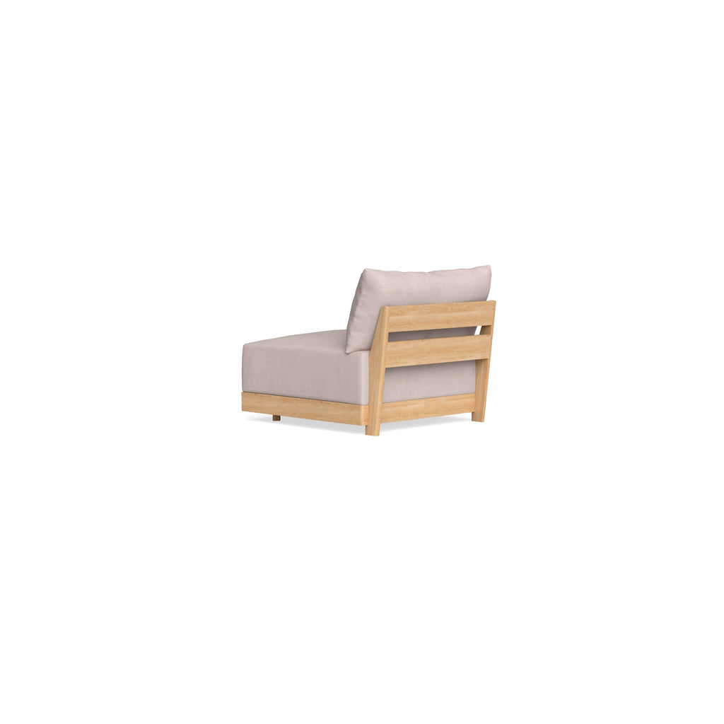 Modular Bondi Latte Armless Chair in Blush | Classic Blend