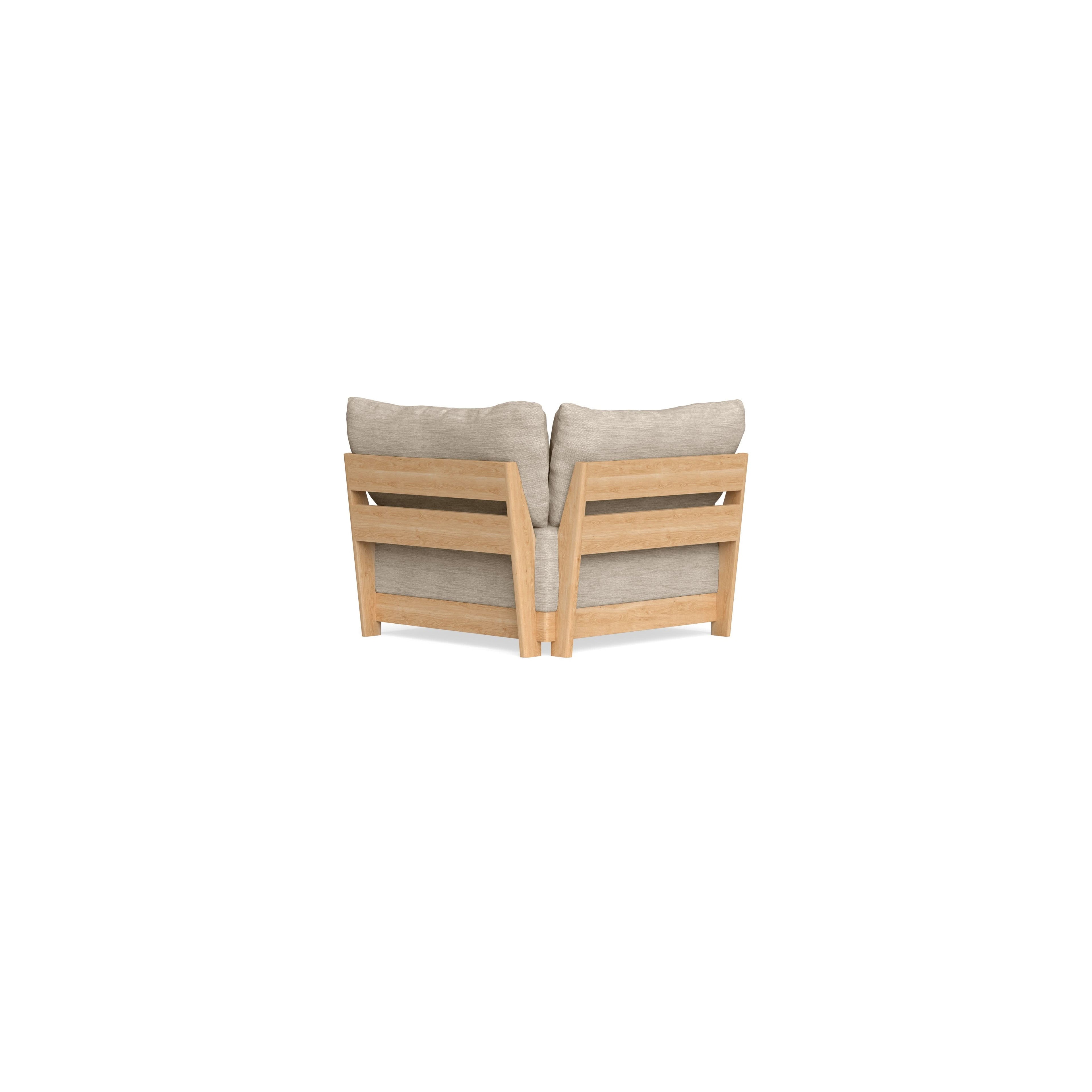 Modular Bondi Latte Corner Chair in Wheat | Memory Foam Blend