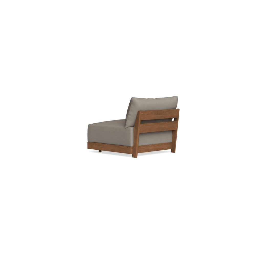 Modular Bondi Espresso Armless Chair in Cinder Gray | Classic Blend