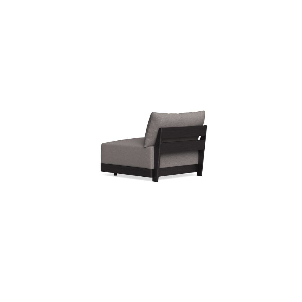 Modular Bondi Black Armless Chair in Cement | Classic Blend