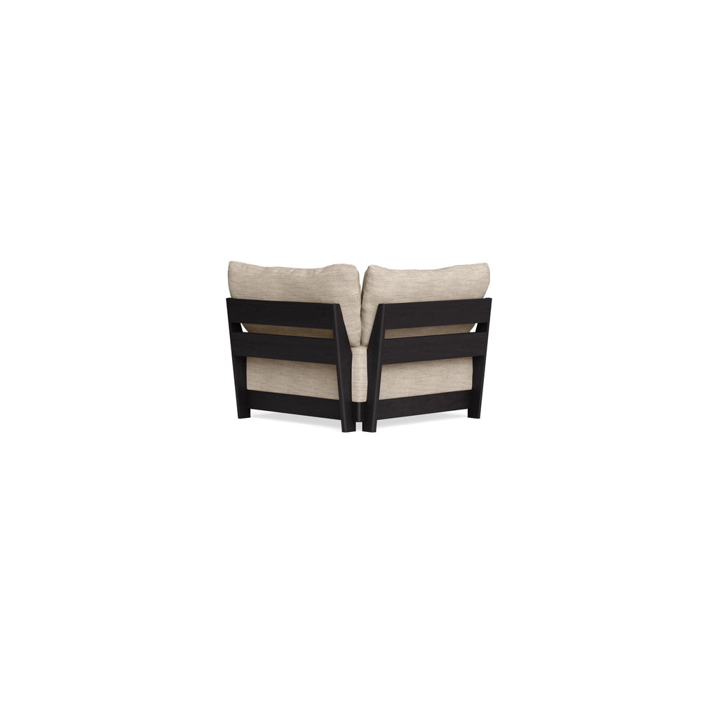 Modular Bondi Black Corner Chair in Wheat | Classic Blend