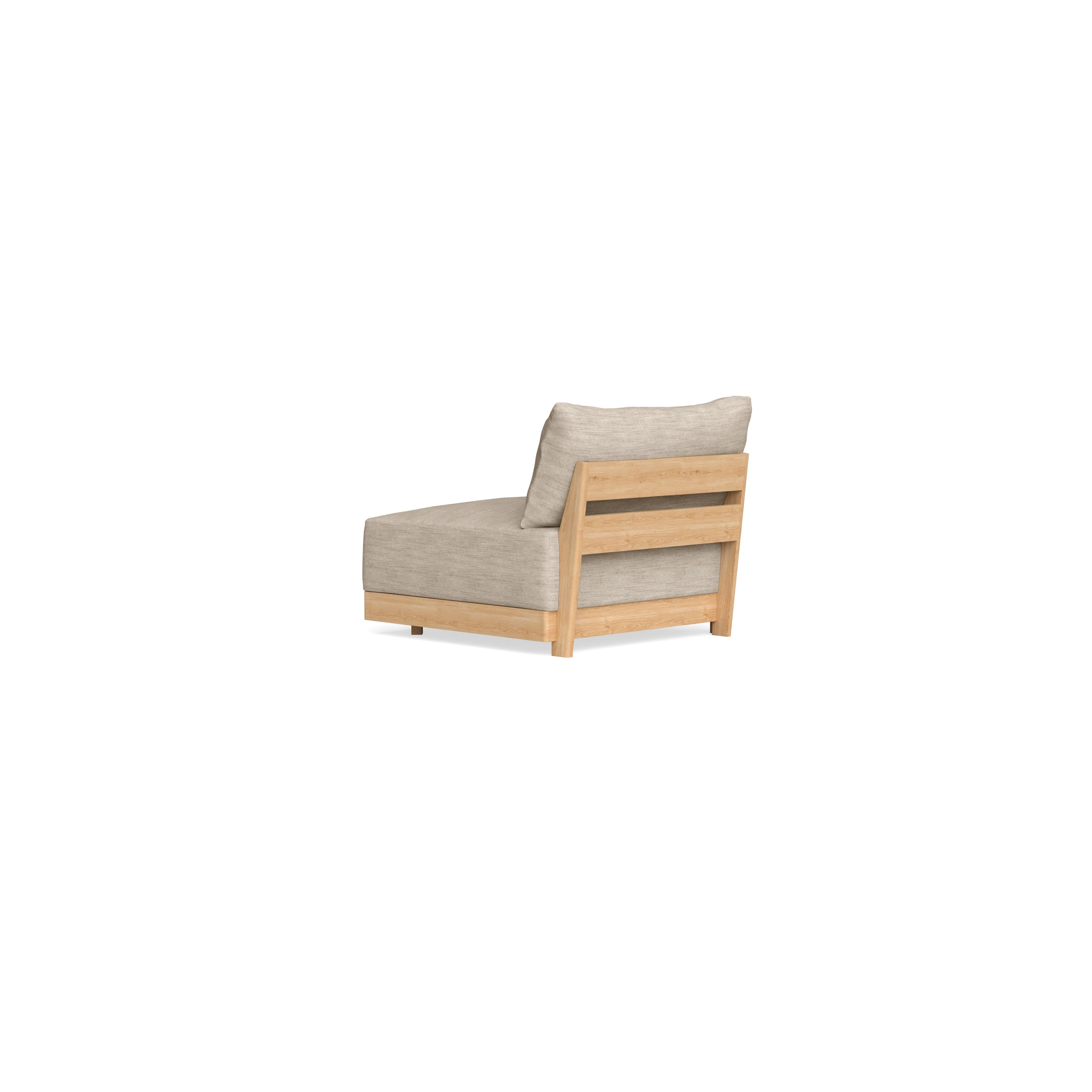 Modular Bondi Latte End Chair in Wheat | Memory Foam Blend