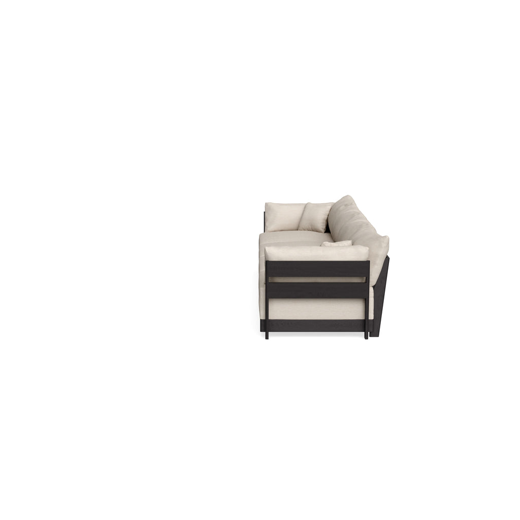Modular Bondi Black 4-Seater Sofa in Seashell | Classic Blend