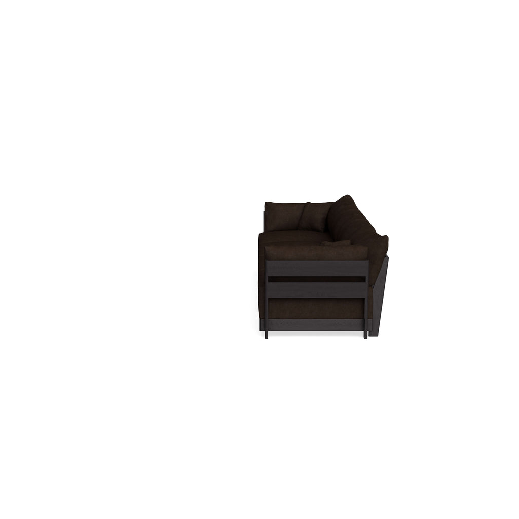 Modular Bondi Black 4-Seater Sofa in Espresso | Memory Foam Blend