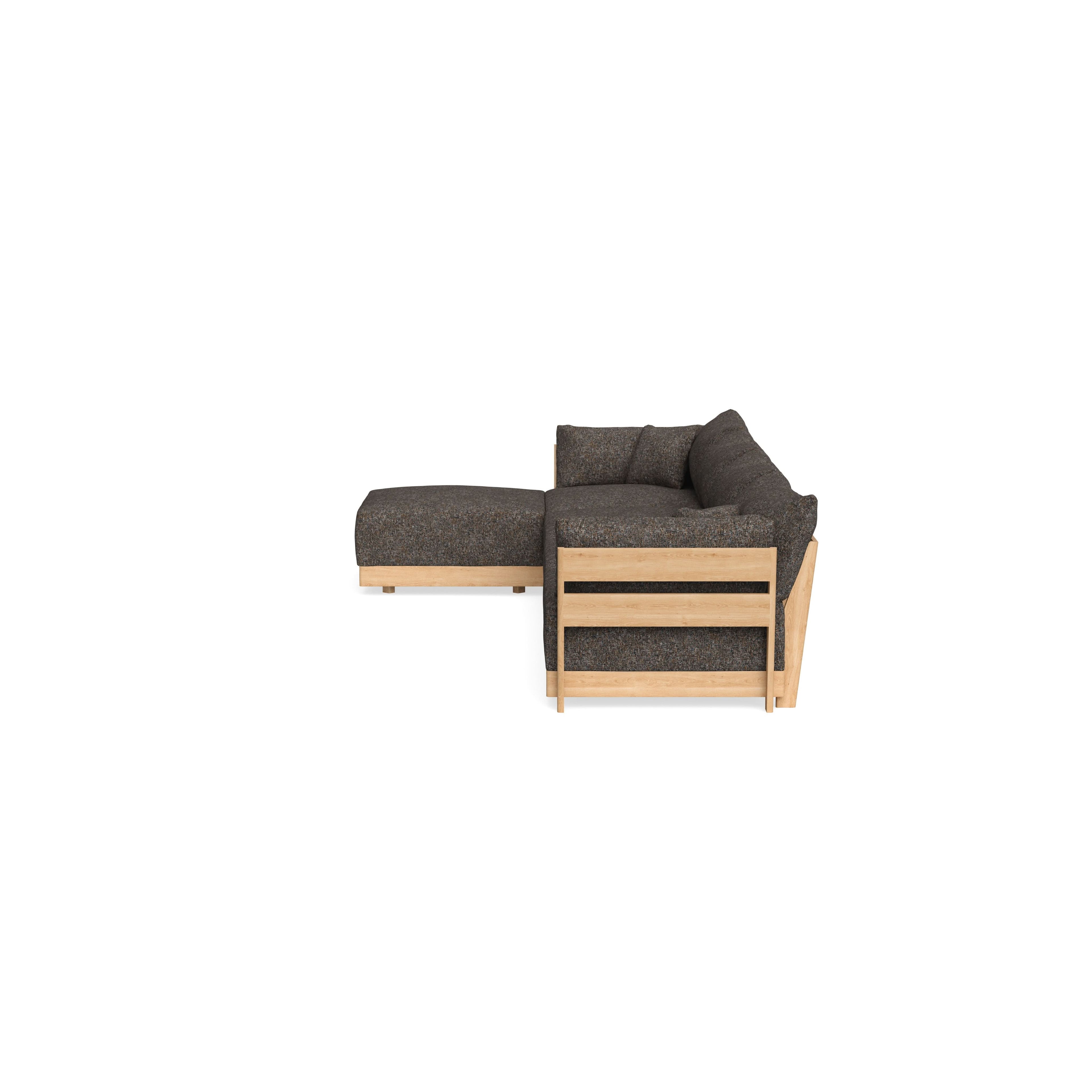 Slipcover Only - Modular Bondi 4-Seater Sectional in Eclipse
