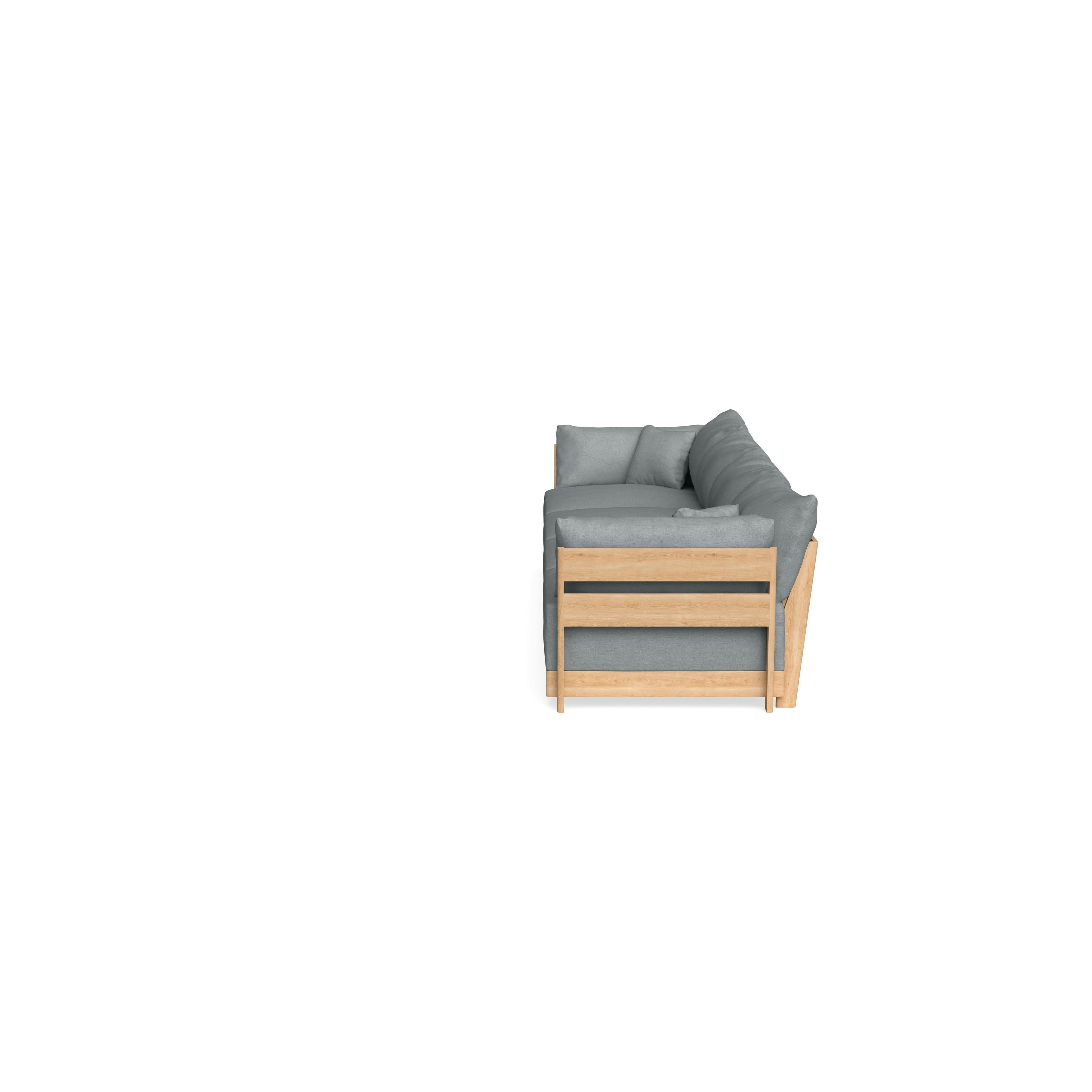 Slipcover Only - Modular Bondi 4-Seater Sofa in Light Steel