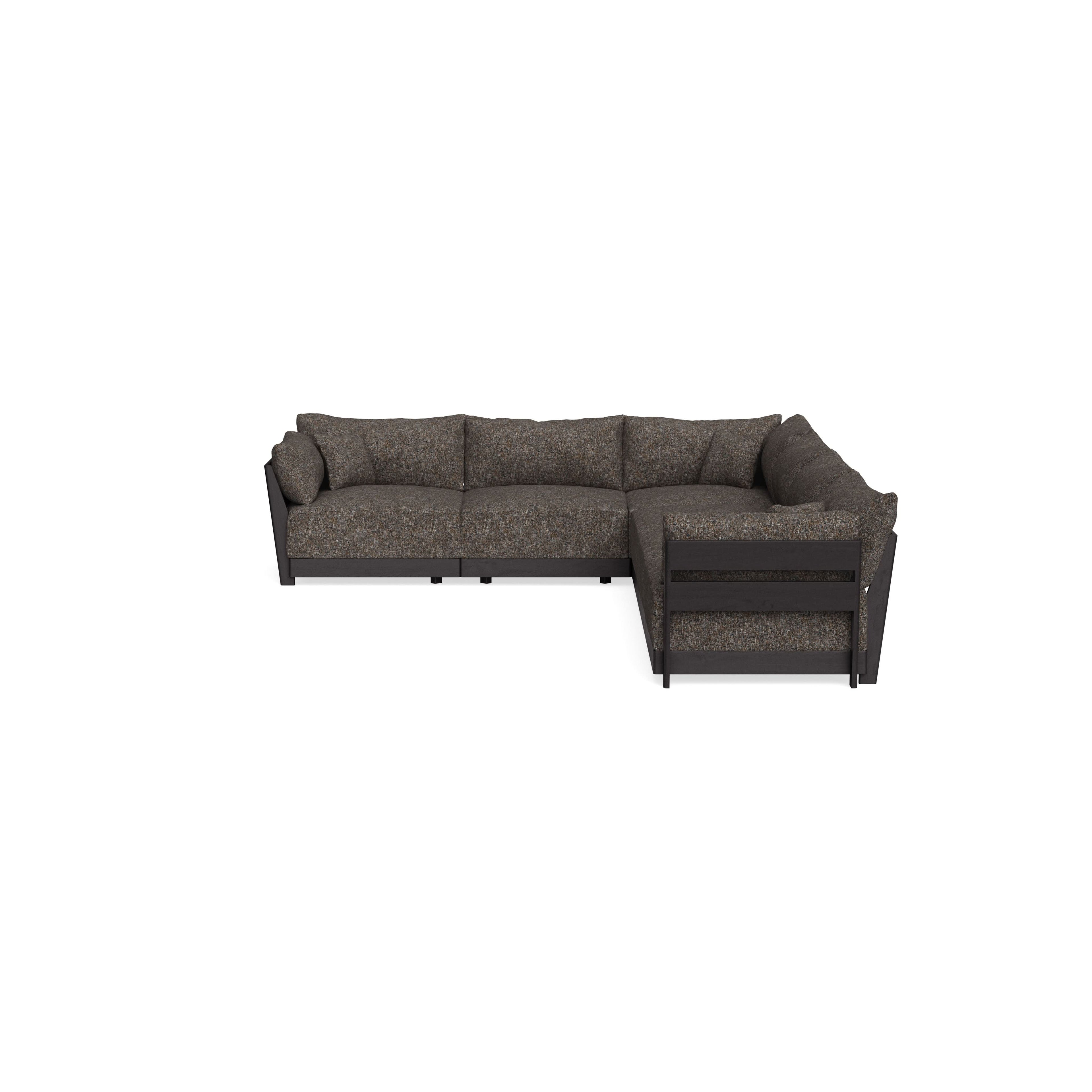 Modular Bondi Black 6-Seater Corner Sectional in Eclipse | Classic Blend