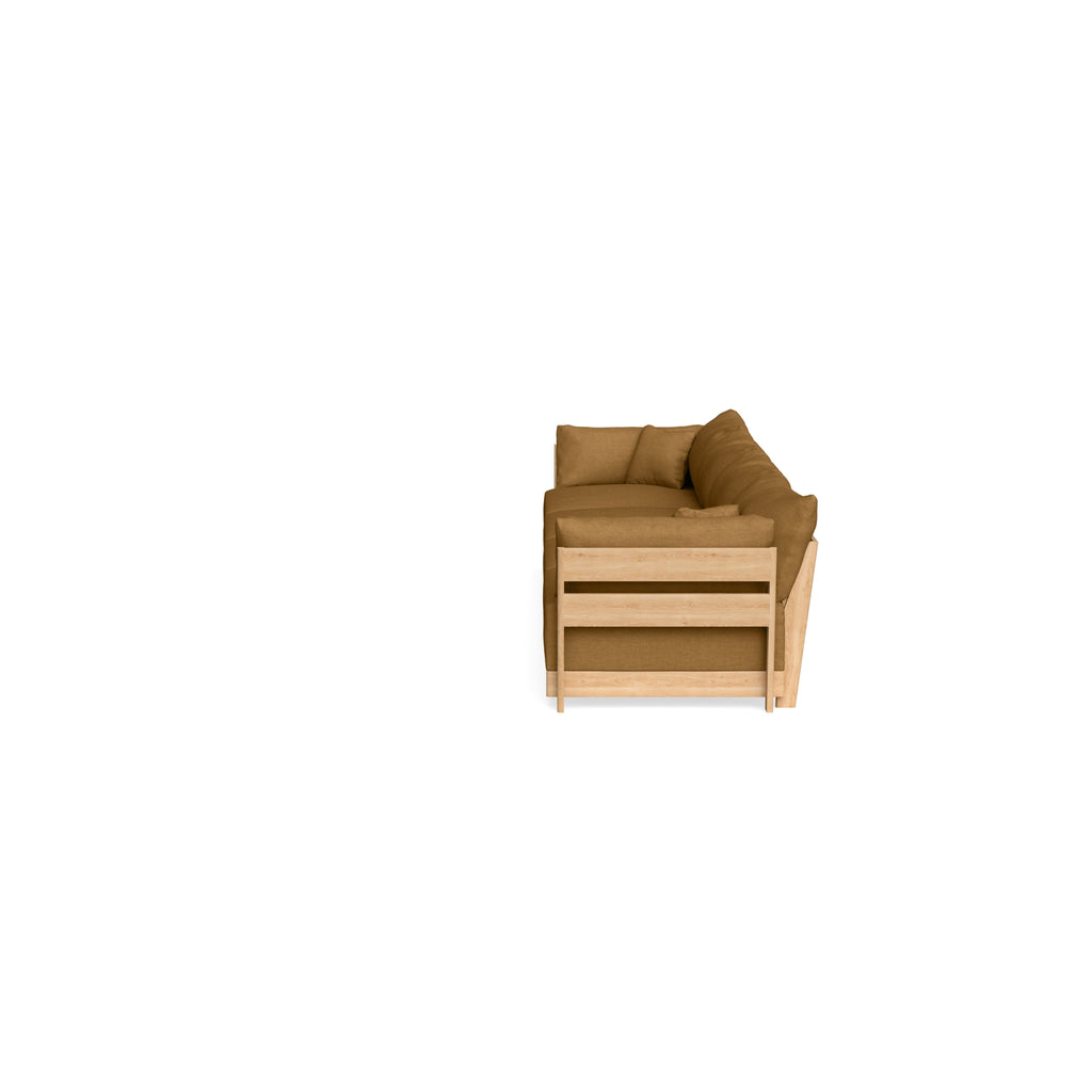 Modular Bondi Latte 4-Seater Sofa in Dijon | Memory Foam Blend