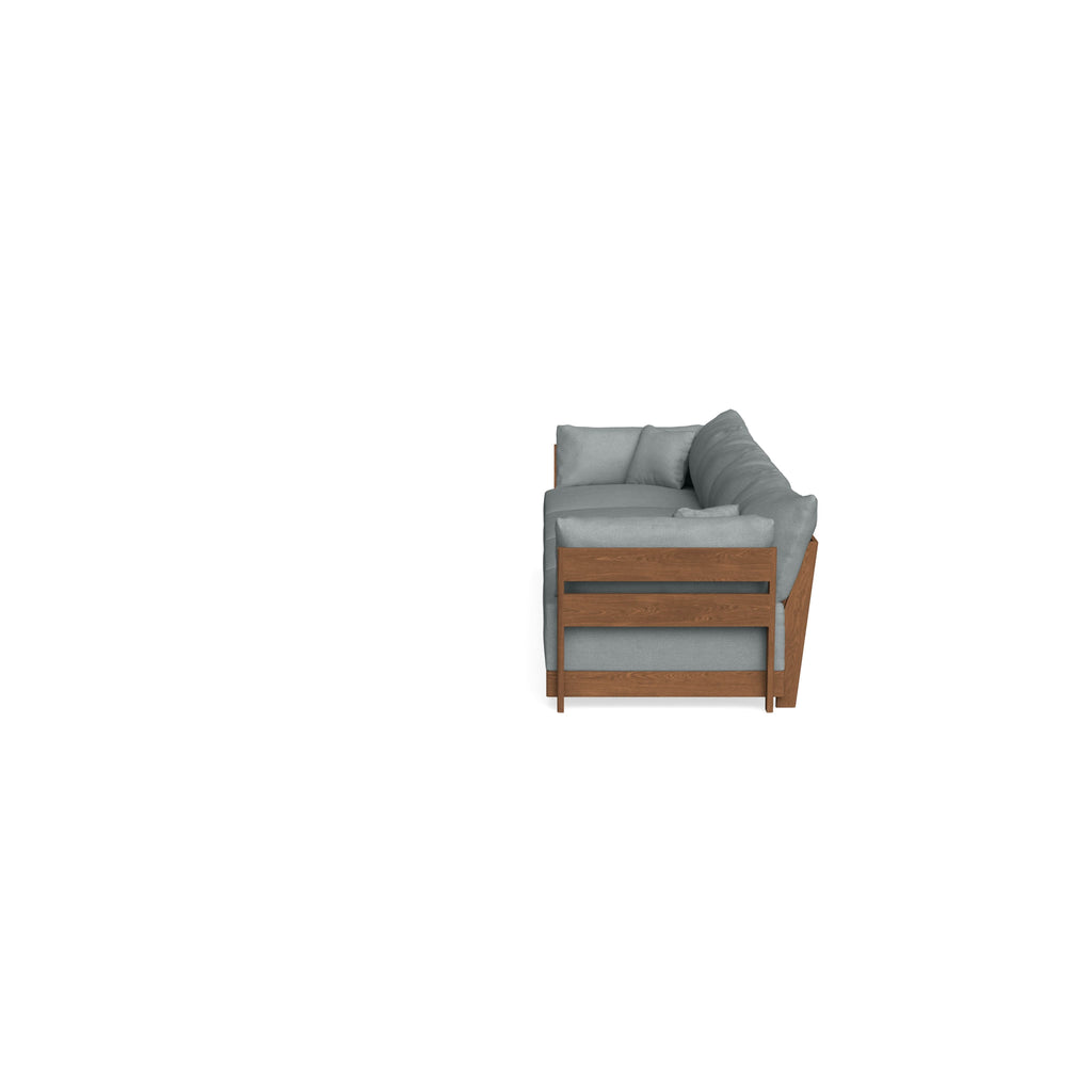 Modular Bondi Espresso 4-Seater Sofa in Light Steel | Classic Blend