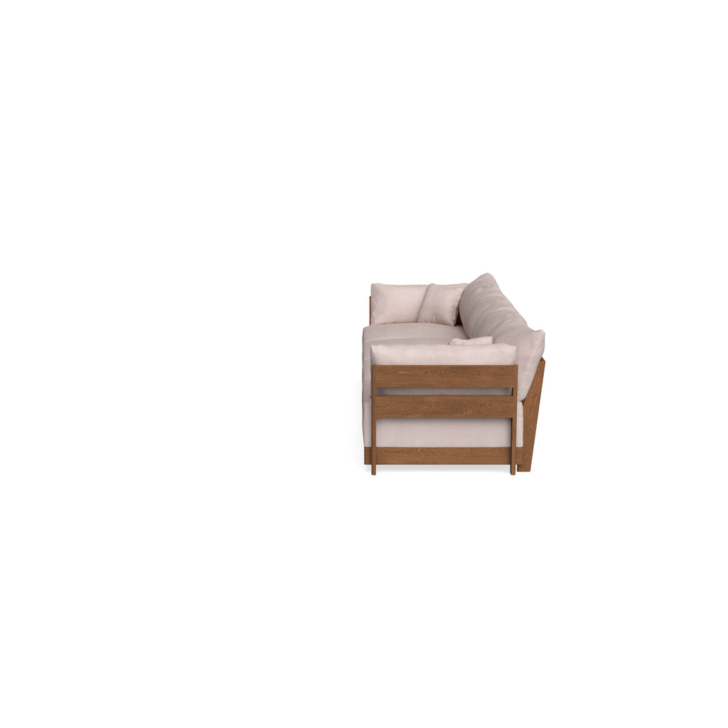 Modular Bondi Espresso 4-Seater Sofa in Blush | Classic Blend