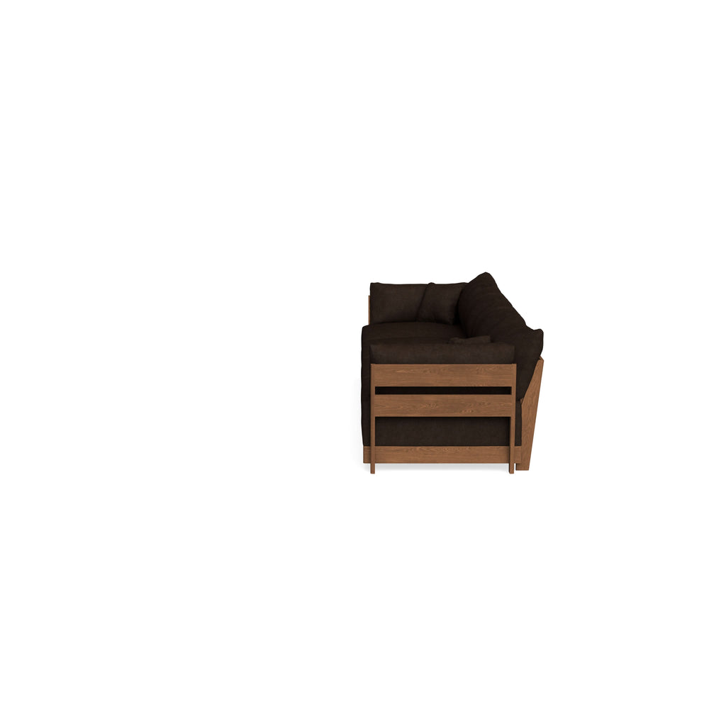 Modular Bondi Espresso 4-Seater Sofa in Espresso | Memory Foam Blend