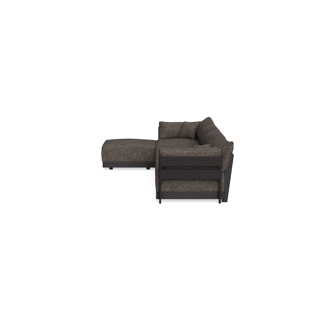 Modular Bondi Black 4-Seater Sectional in Eclipse | Classic Blend