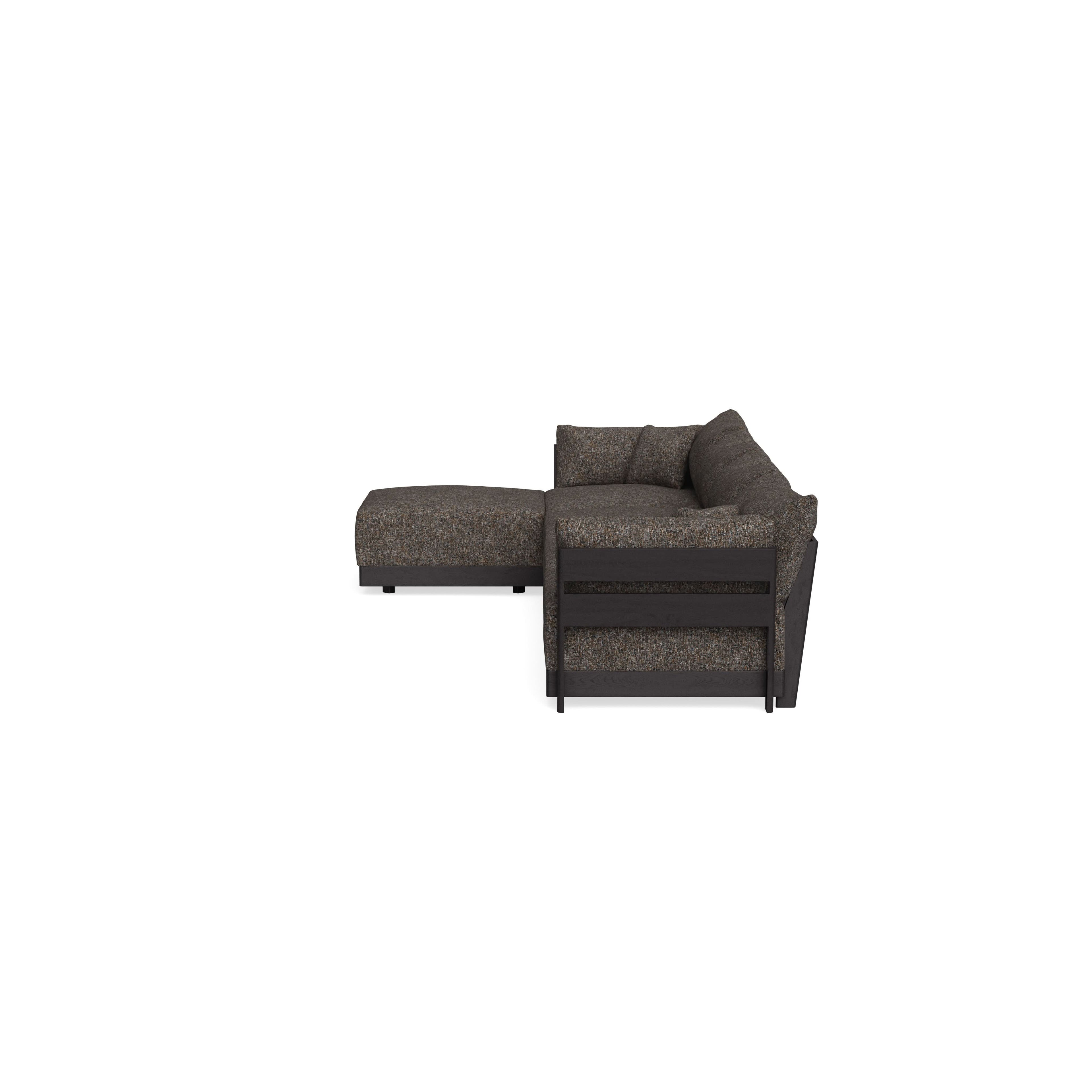Modular Bondi Black 4-Seater Sectional in Eclipse | Classic Blend