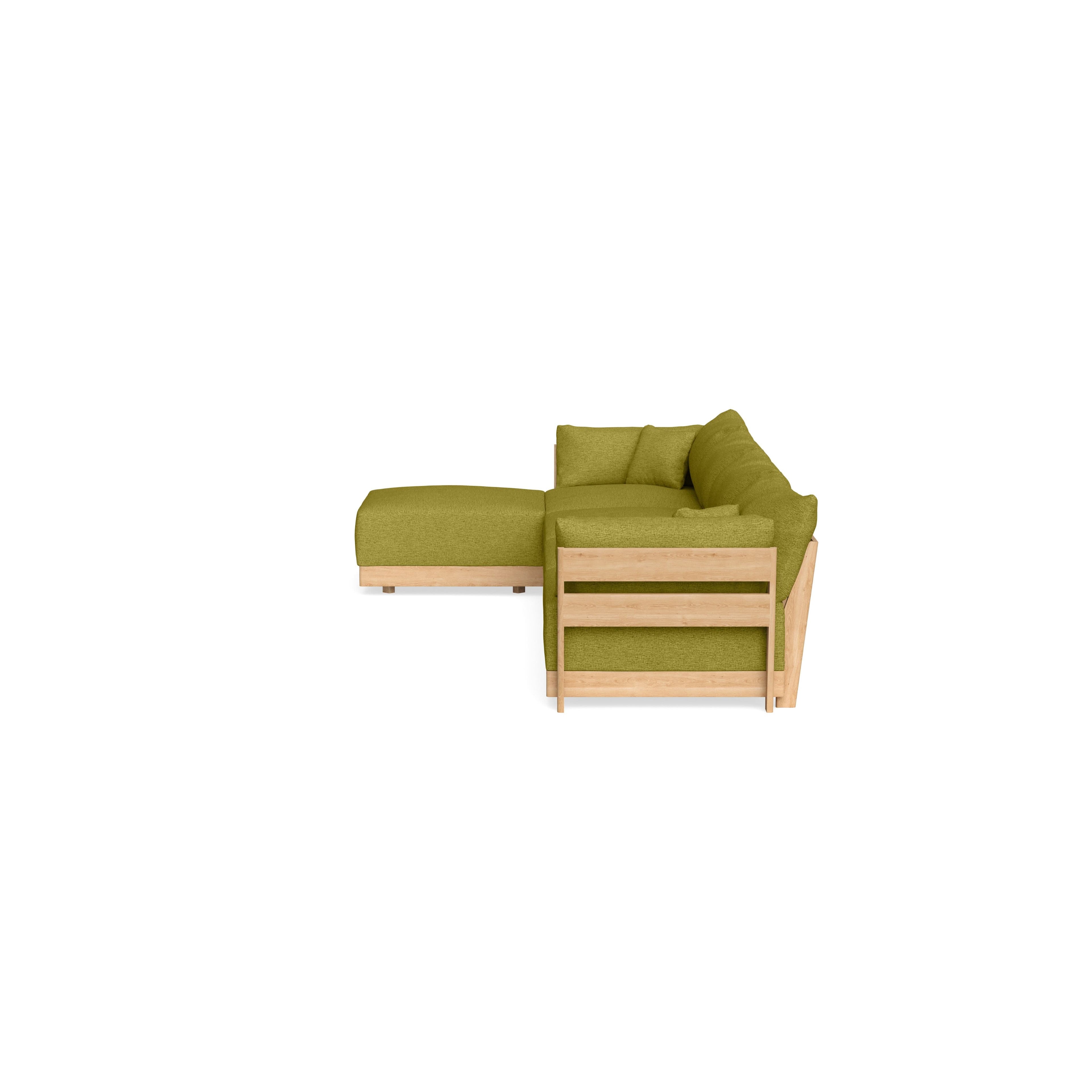 Slipcover Only - Modular Bondi 4-Seater Sectional in Avocado