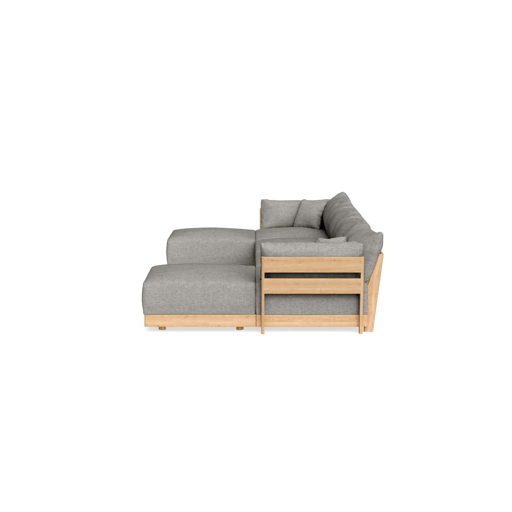 Slipcover Only - Modular Bondi 4-Seater U-Sectional in Fog