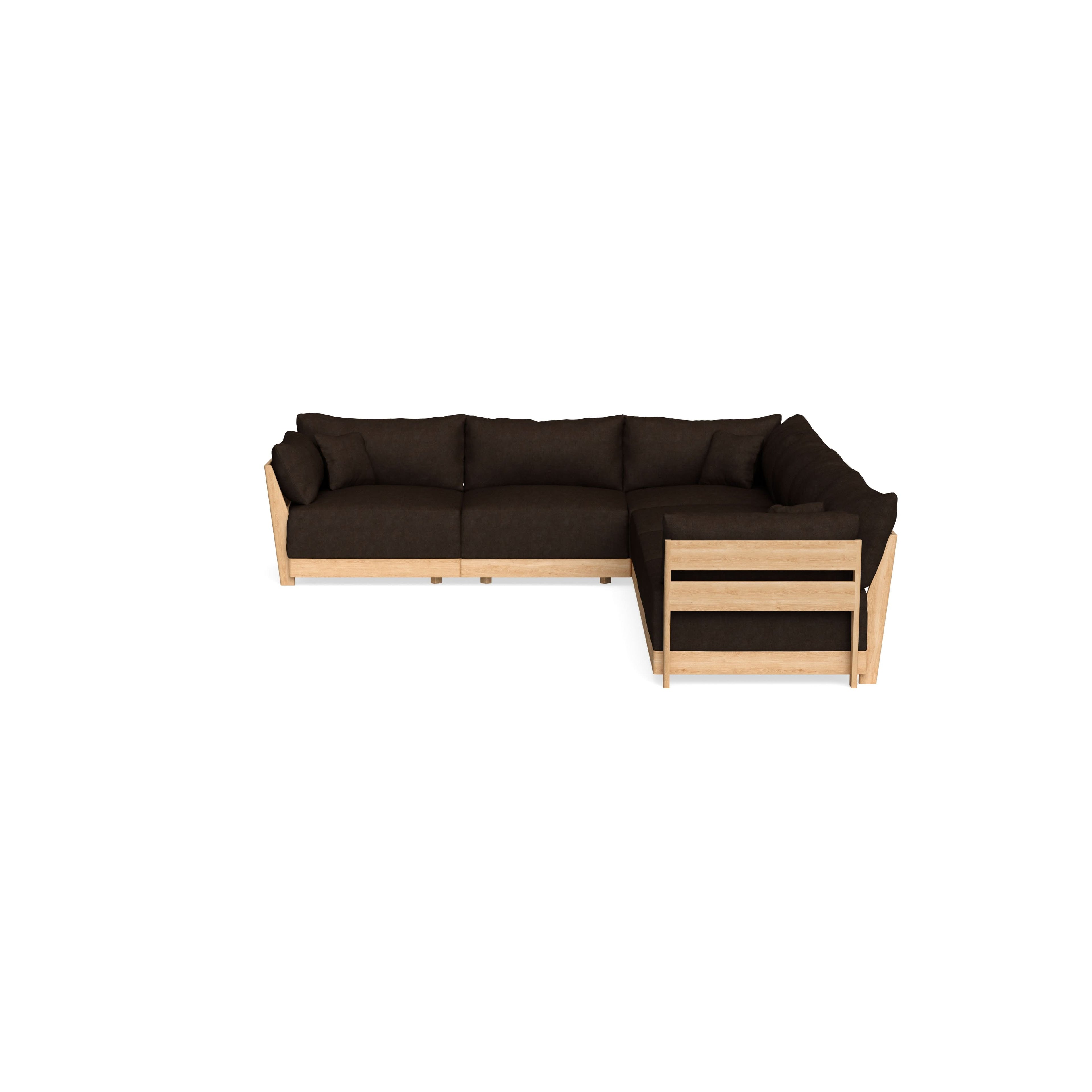 Slipcover Only - Modular Bondi 6-Seater Corner Sectional in Espresso