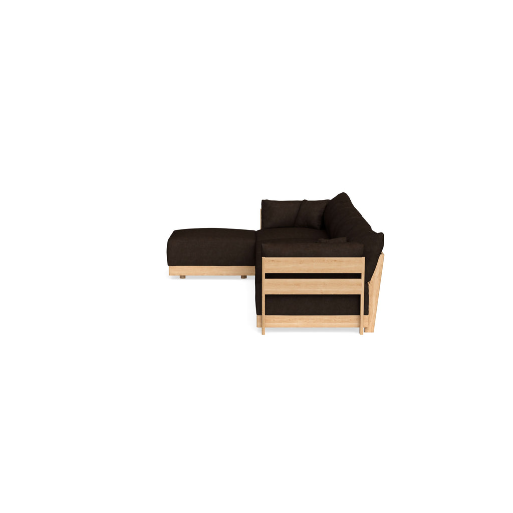 Slipcover Only - Modular Bondi 4-Seater Sectional in Espresso