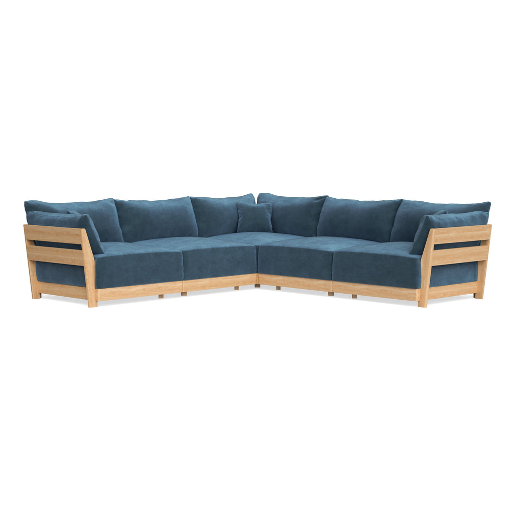 Slipcover Only - Modular Bondi 5-Seater Corner Sectional in Oxford Blue