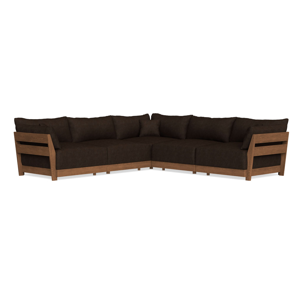 Modular Bondi Espresso 5-Seater Corner Sectional in Espresso | Classic Blend