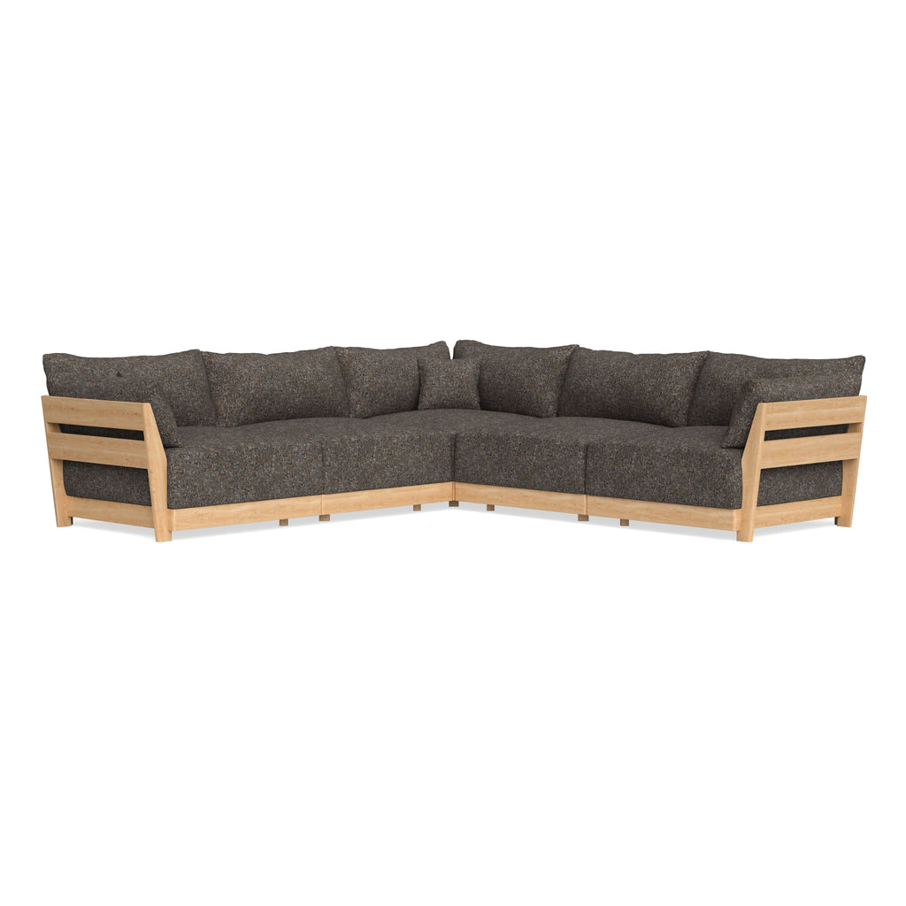 Modular Bondi Latte 5-Seater Corner Sectional in Eclipse | Classic Blend