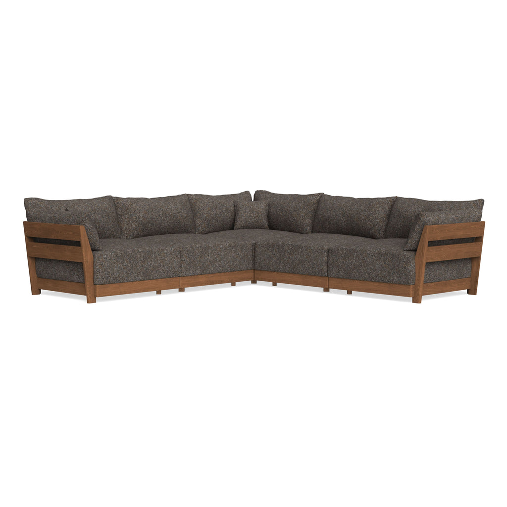 Modular Bondi Espresso 5-Seater Corner Sectional in Eclipse | Classic Blend