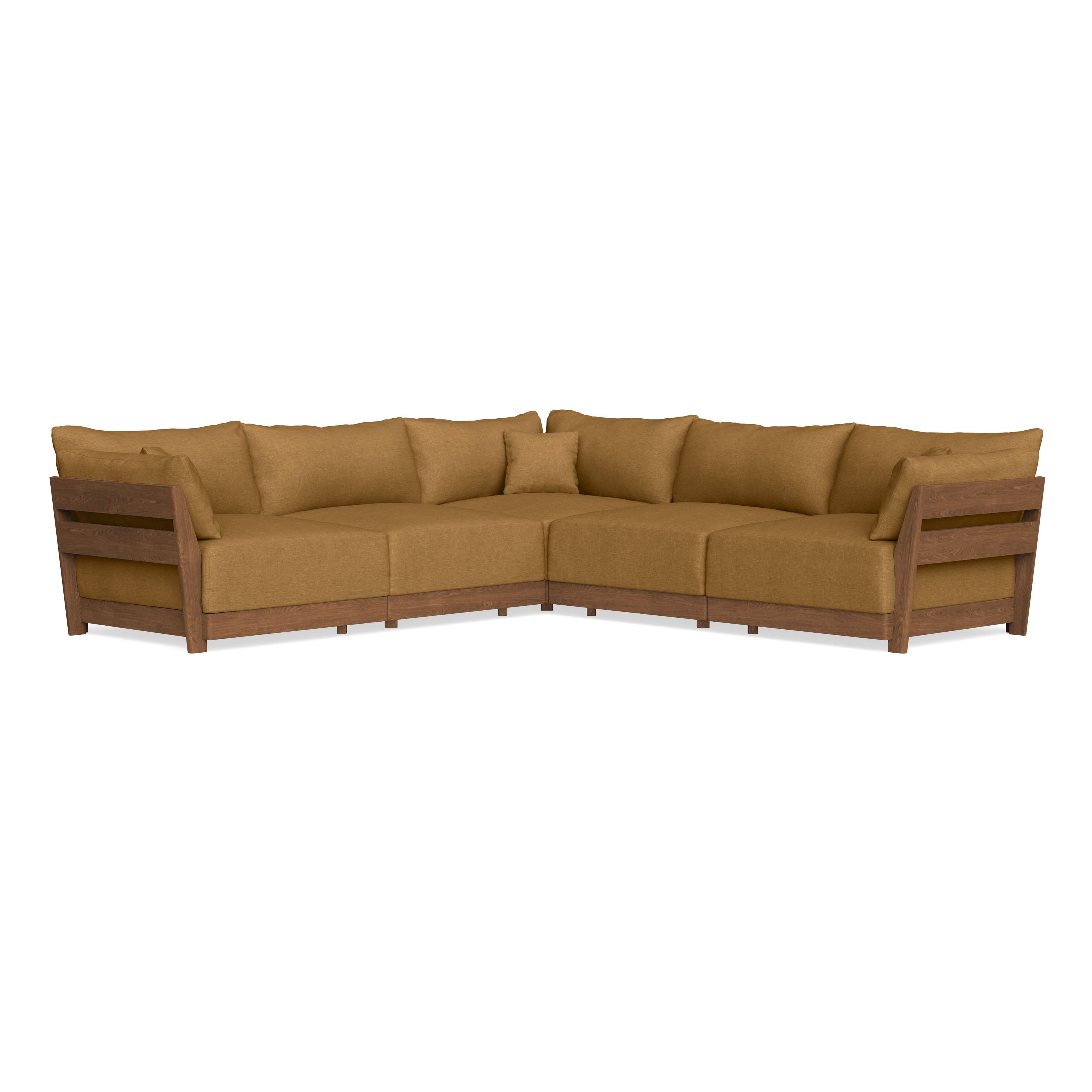 Modular Bondi Espresso 5-Seater Corner Sectional in Dijon | Classic Blend