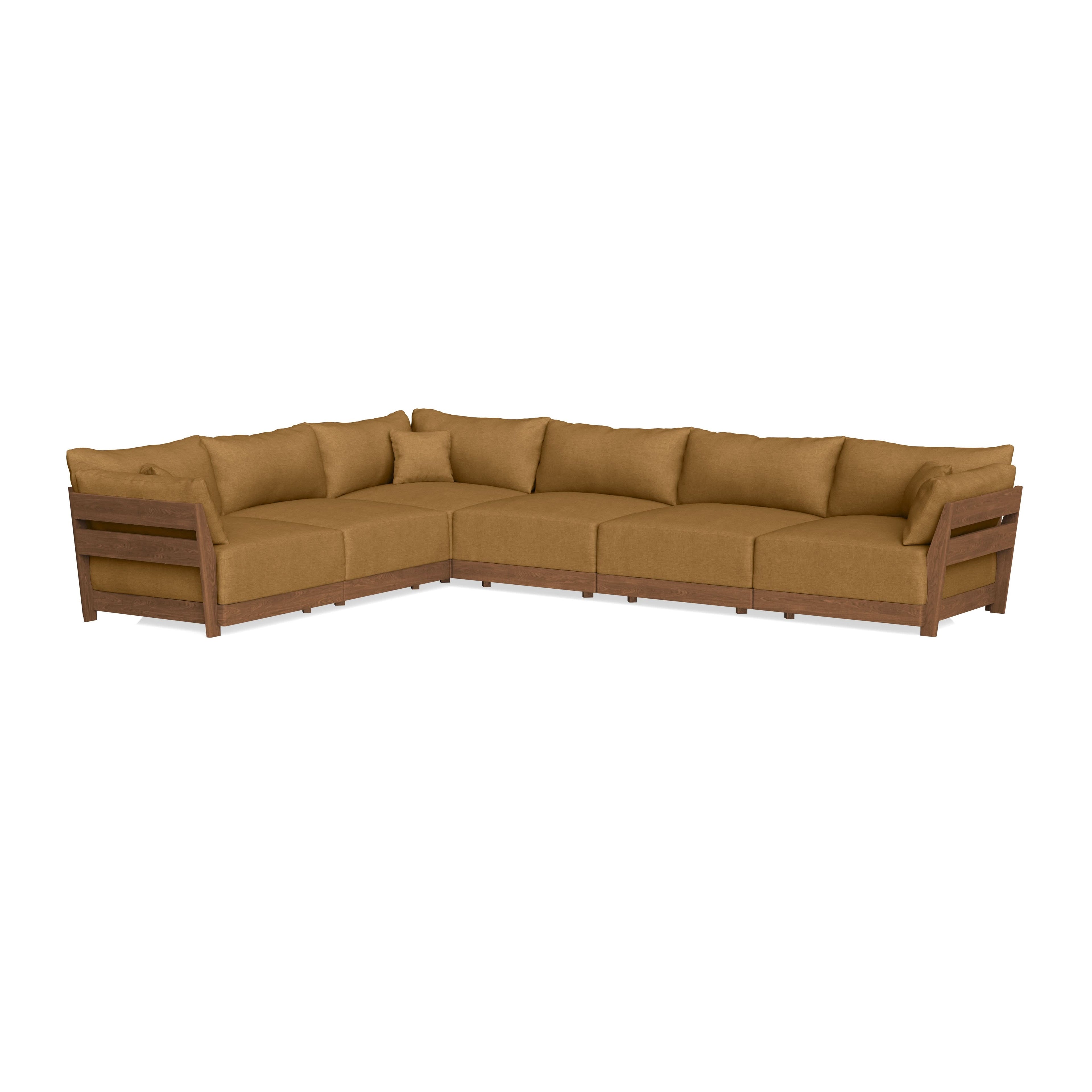 Modular Bondi Espresso 6-Seater Corner Sectional in Dijon | Classic Blend